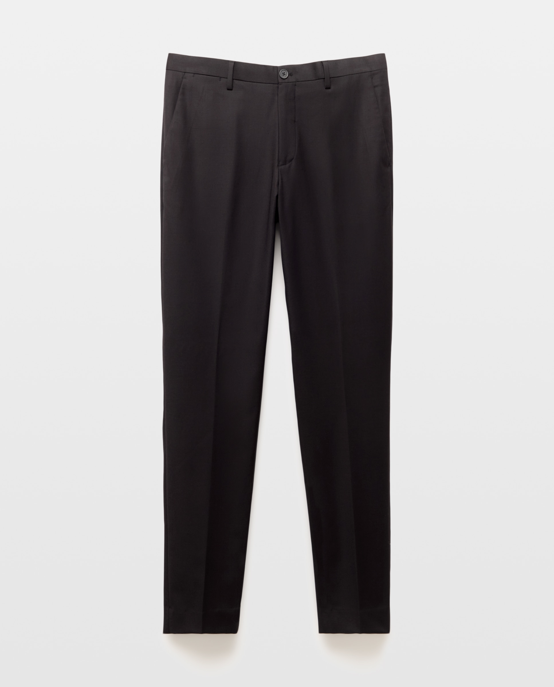 Pantalón de traje para hombre lisa - Easy Wear - Negro Negro-4