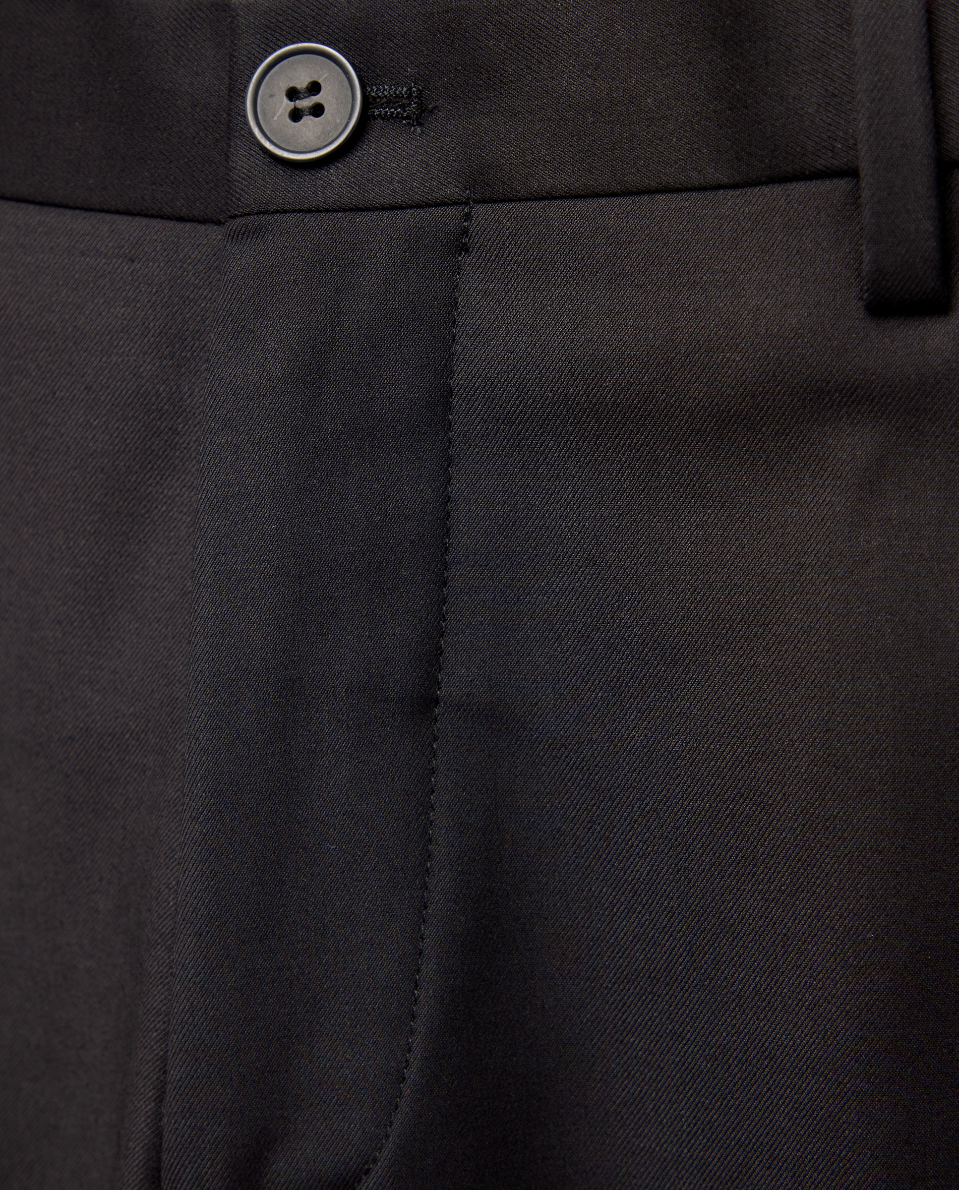 Pantalón de traje para hombre lisa - Easy Wear - Negro Negro-5
