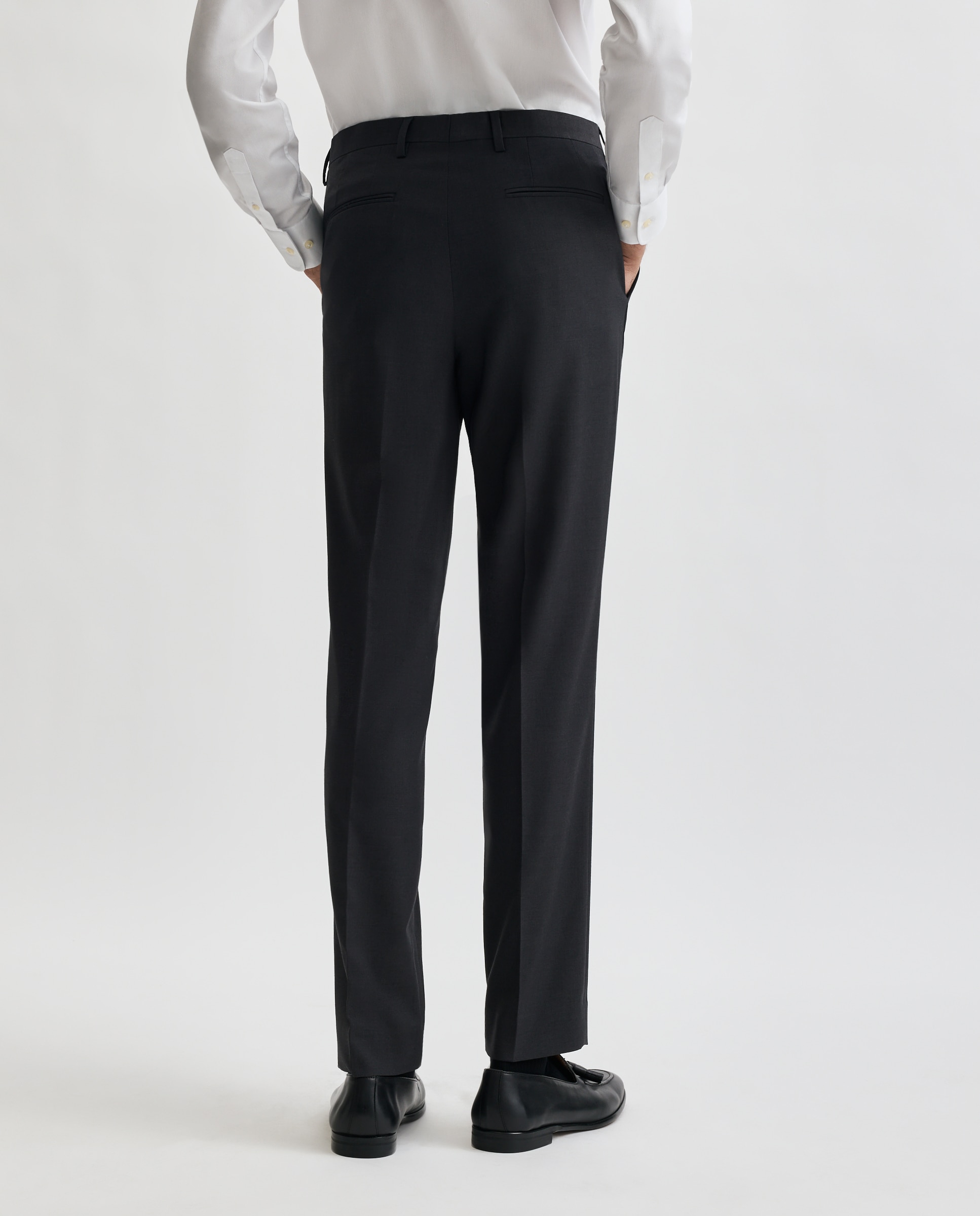 Pantalón de traje para hombre lisa - Easy Wear - Gris Gris-3