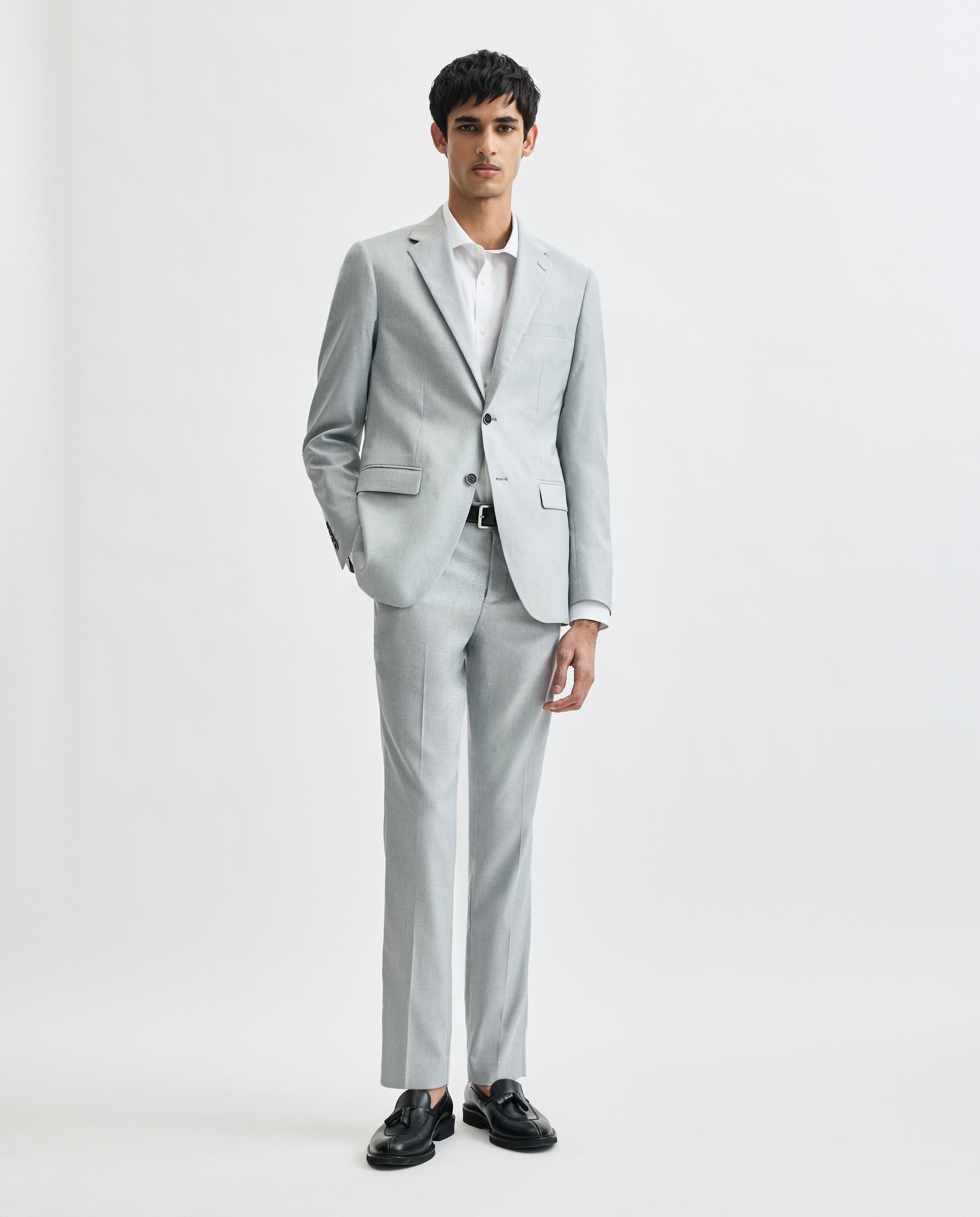 Pantalón de traje para hombre cuadrille - Easy Wear - Gris claro Gris claro-1