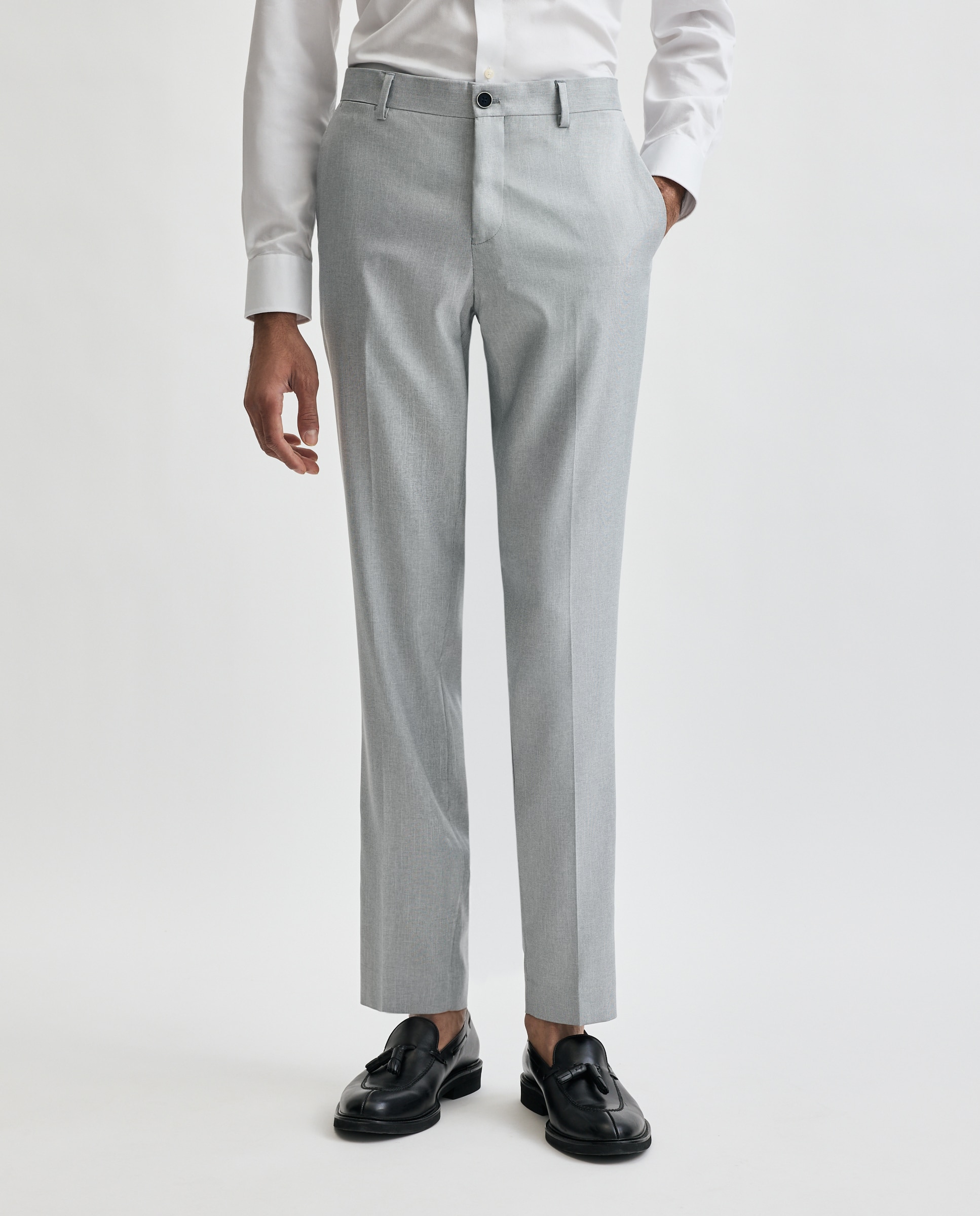 Pantalón de traje para hombre cuadrille - Easy Wear - Gris claro Gris claro-2