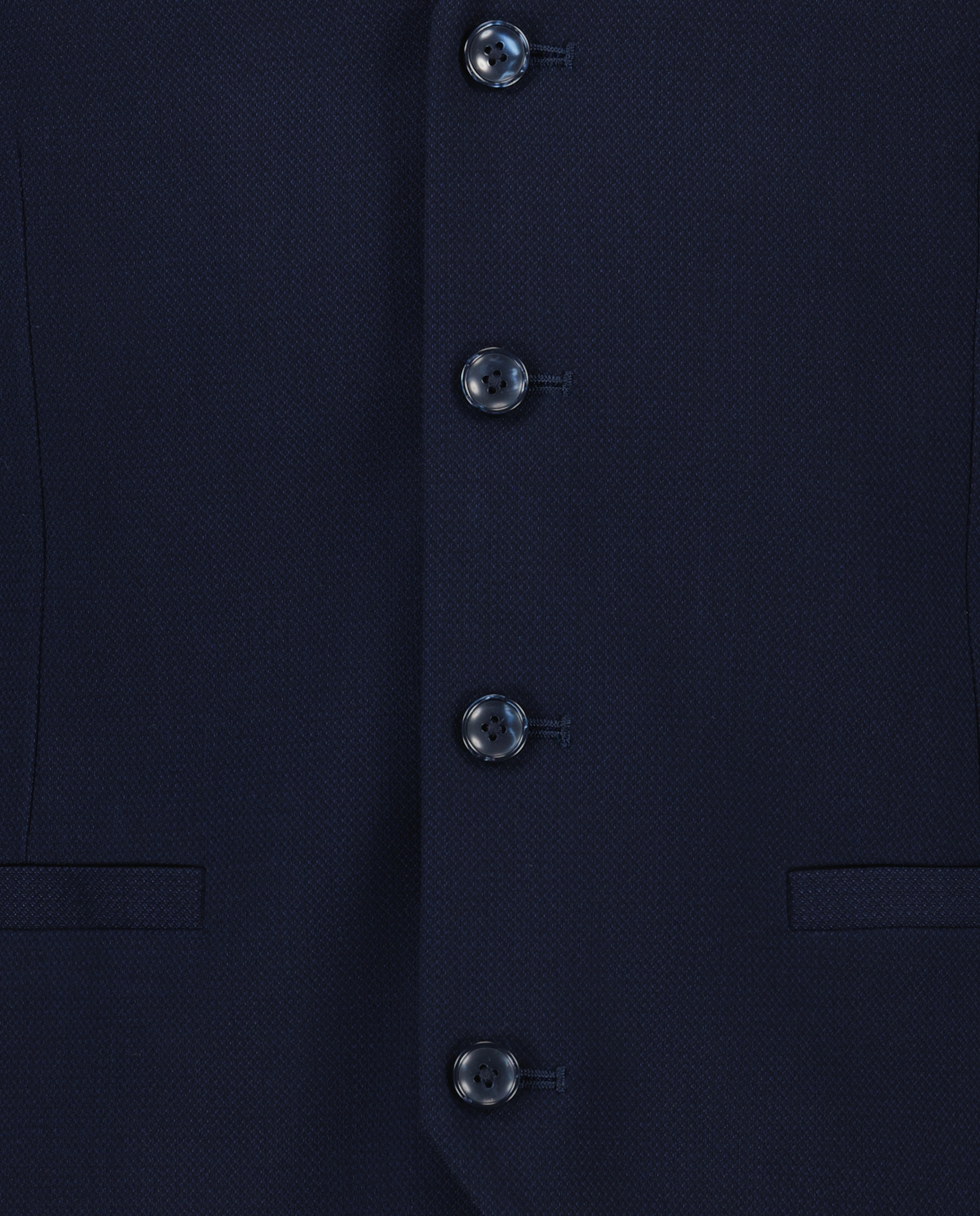 Colete de Fato com Estrutura de Diamante Azul-marinho-6