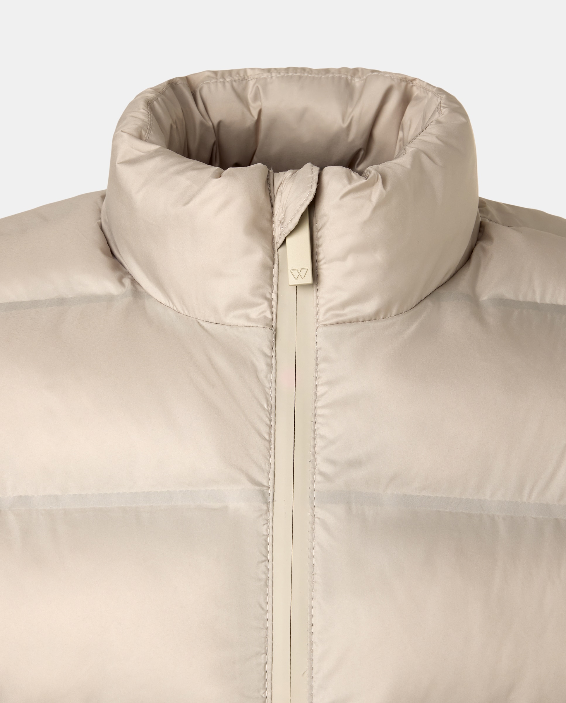 Colete Acolchoado Ligeiro Repelente à Água Branco-gelo-6