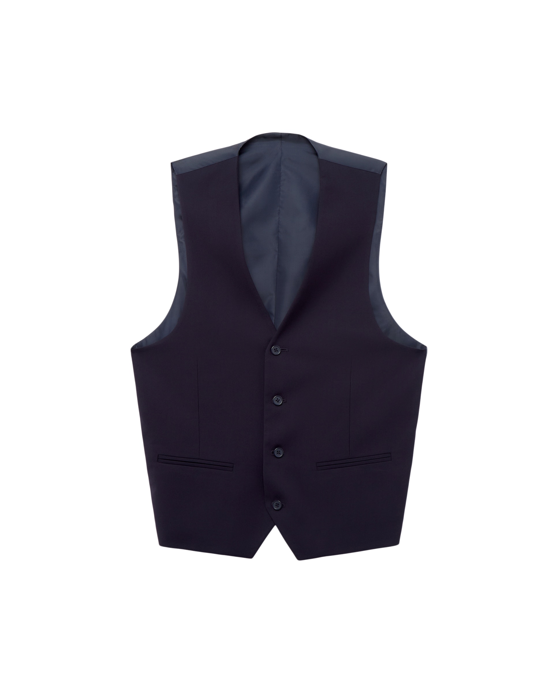 Chaleco de hombre conjunto traje liso - Easy Wear - Azul marino Azul marino-1