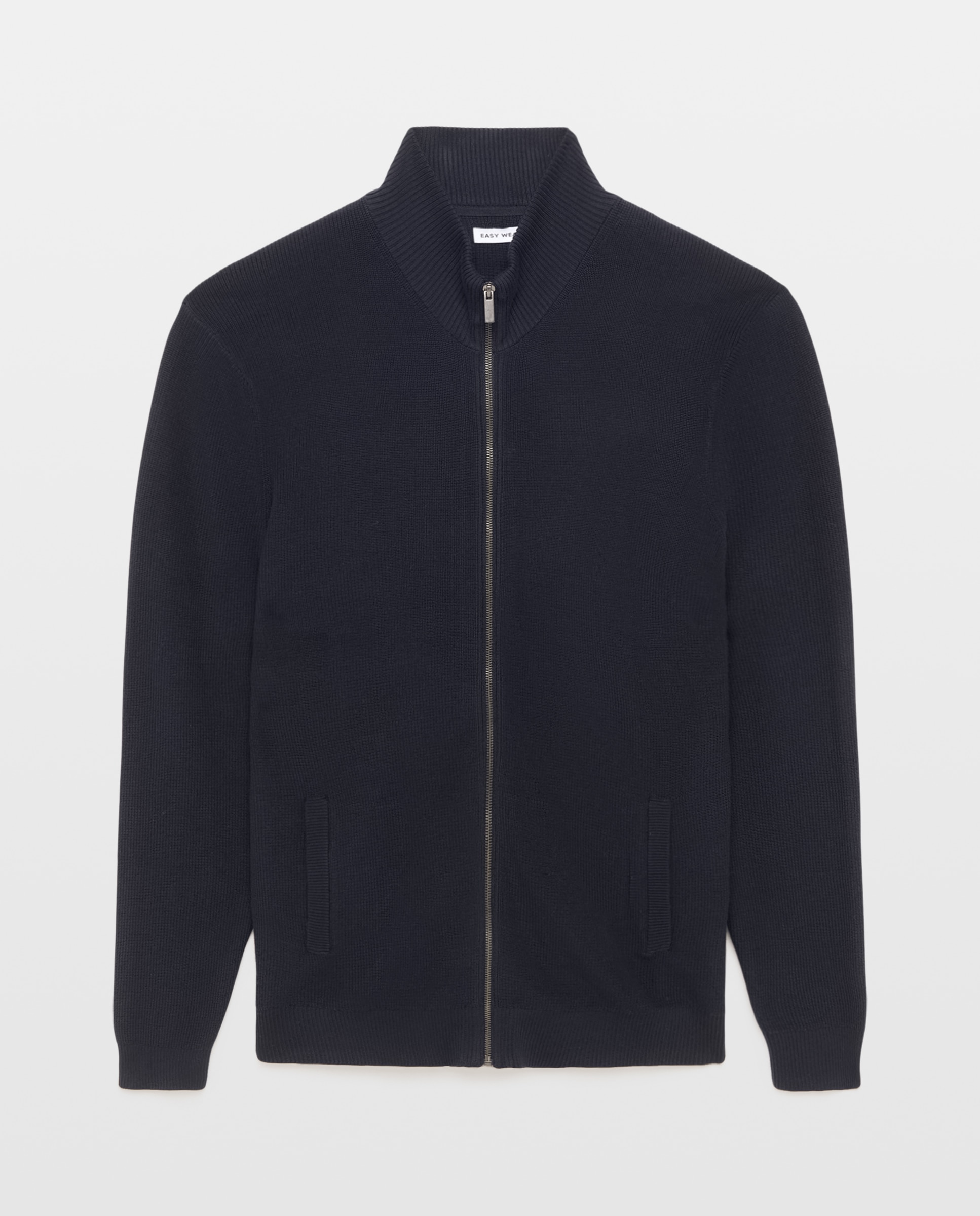 Cárdigan de cremallera de hombre - Easy Wear - Azul marino Azul marino-5