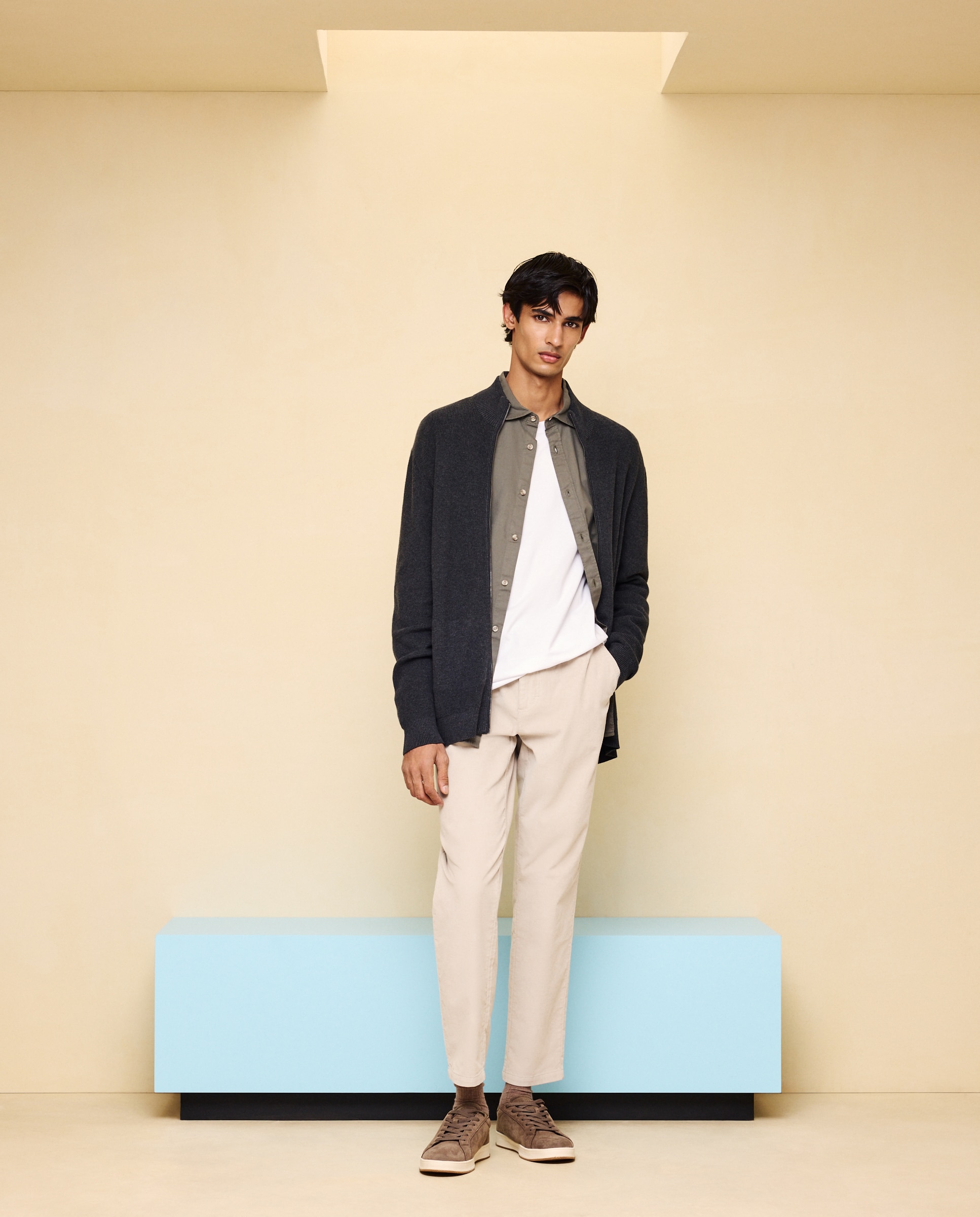 Cárdigan de cremallera de hombre - Easy Wear - 830 Antracita 830 Antracita-2