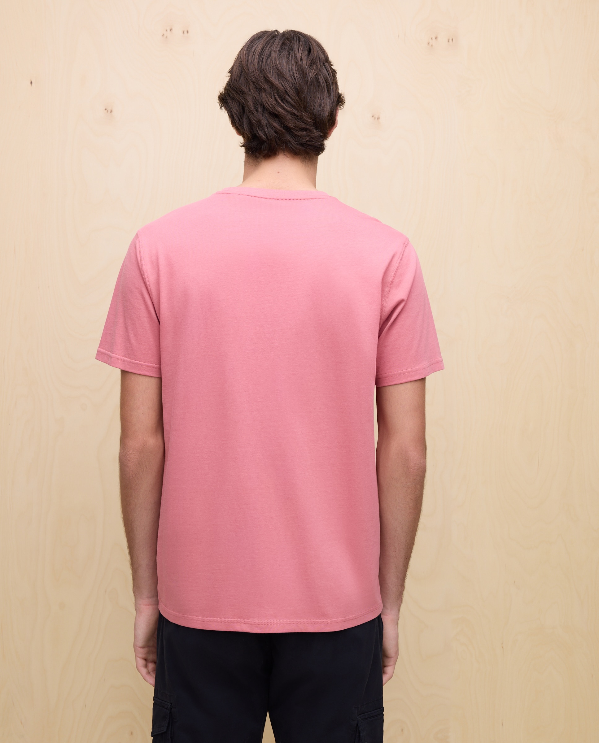 Camiseta lisa de manga corta de hombre - Easy Wear - Buganvilla Buganvilla-2