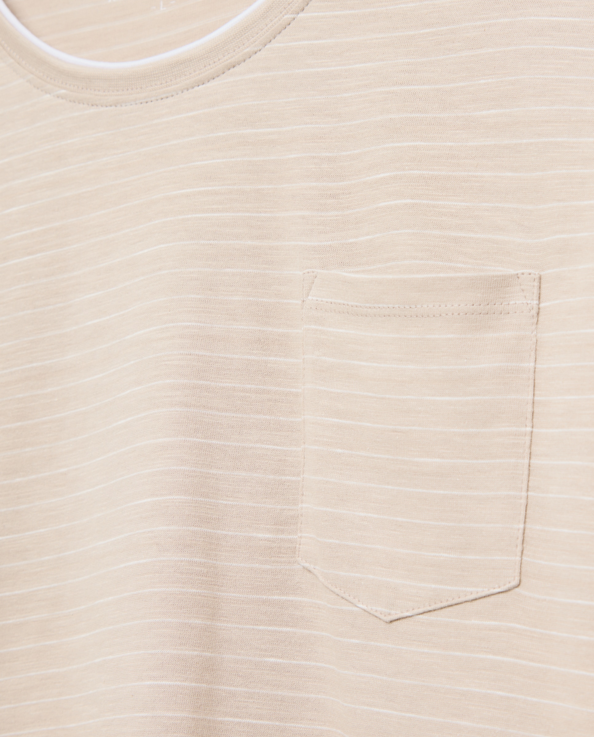 Camiseta manga corta cuello caja de hombre - Easy Wear - Blanco Blanco-6