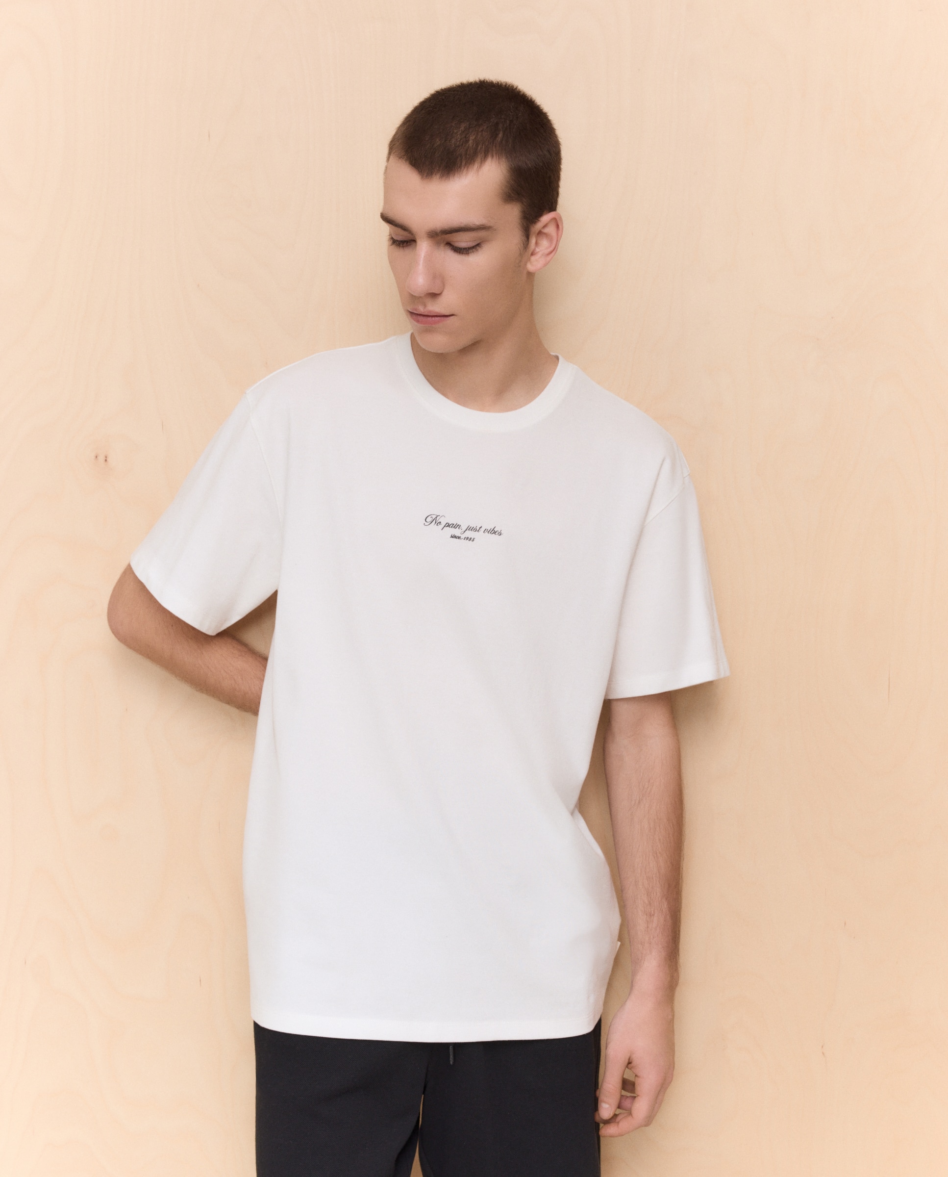 Camiseta manga corta de hombre - Easy Wear - Blanco roto Blanco roto-2