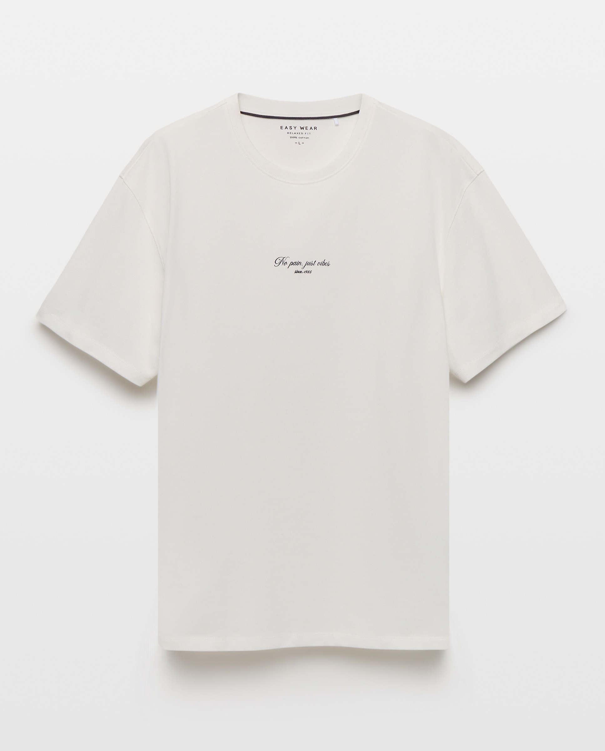 Camiseta manga corta de hombre - Easy Wear - Blanco roto Blanco roto-5