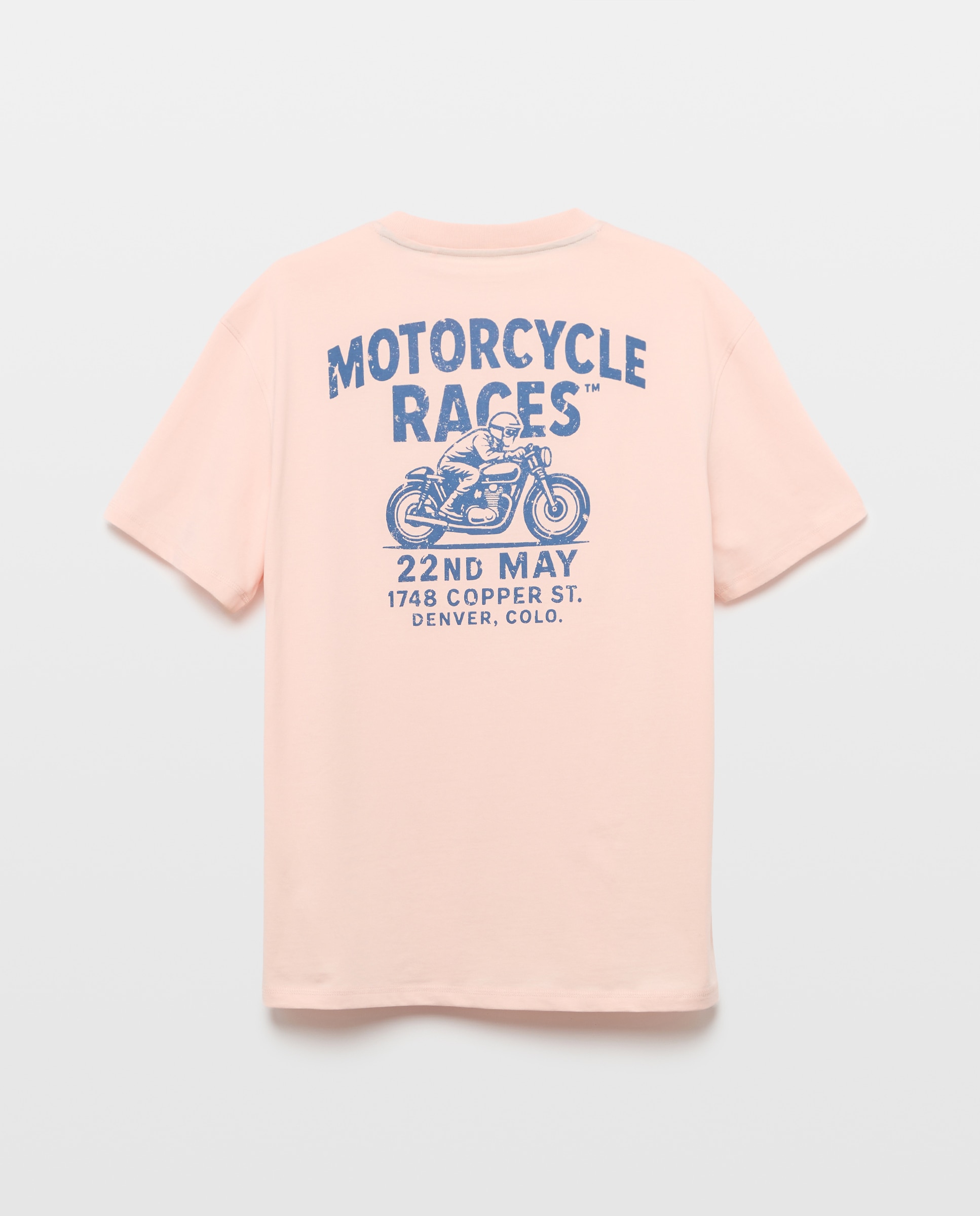 T-shirt com Manga Curta Rosa-claro-6