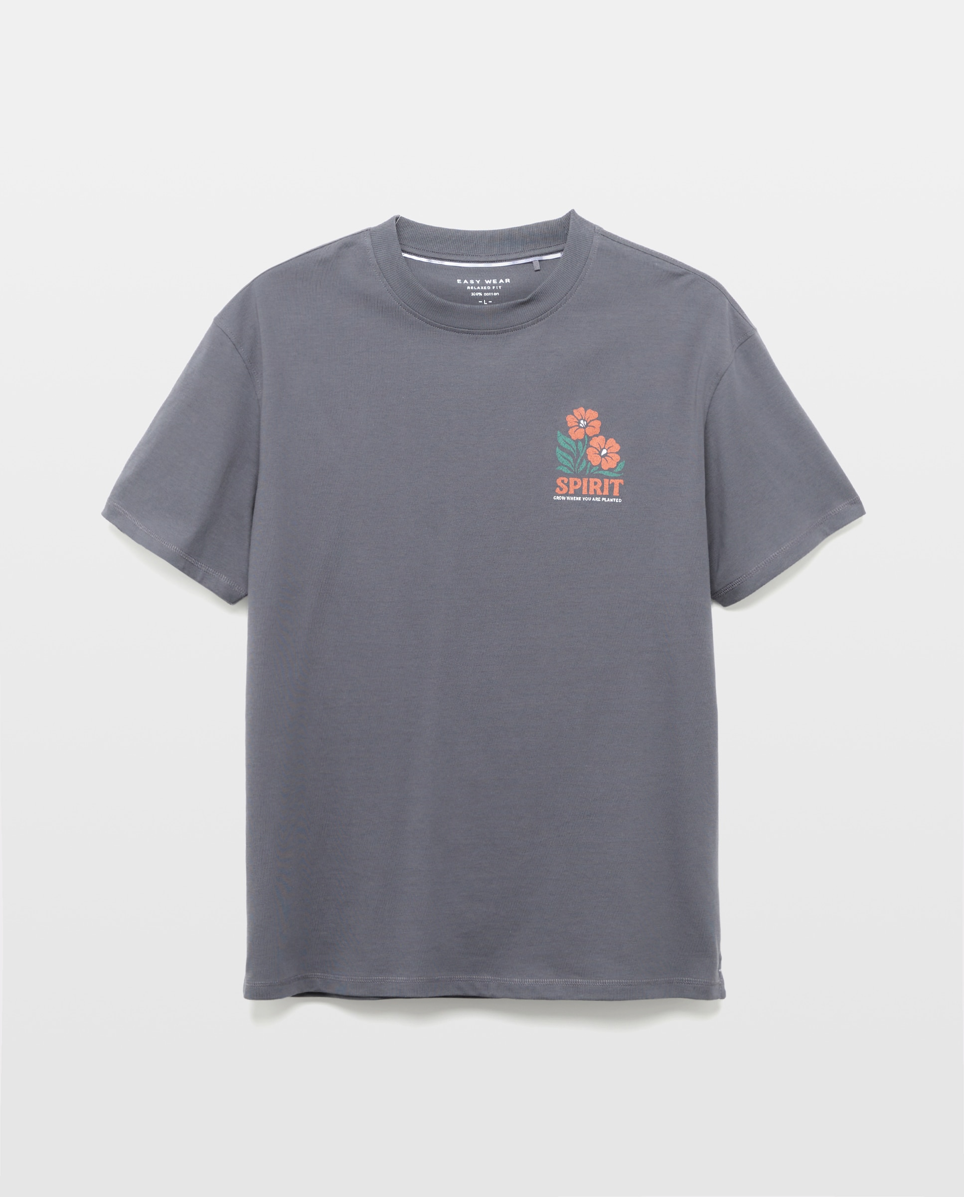 T-shirt com Manga Curta 830 Antracite-5