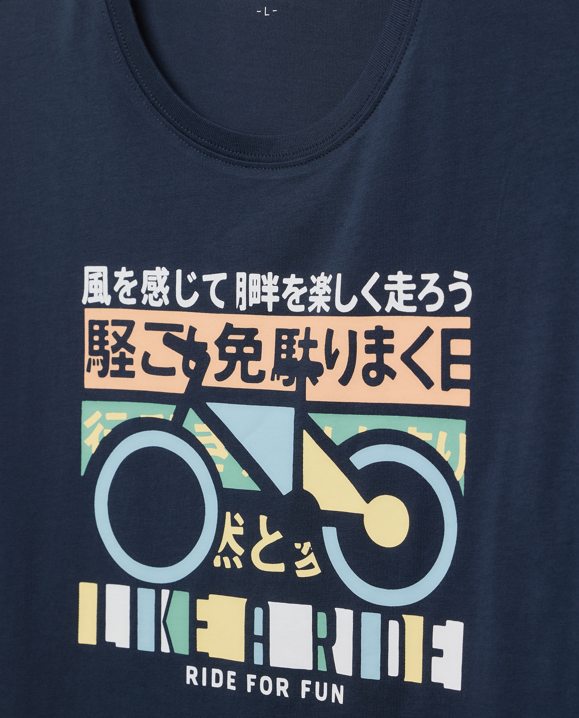 T-shirt com manga curta Azul-marinho-6