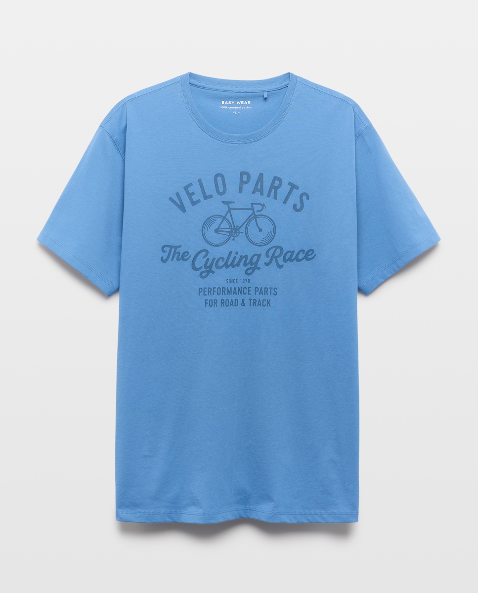 T-shirt com manga curta 440 Azulão-5