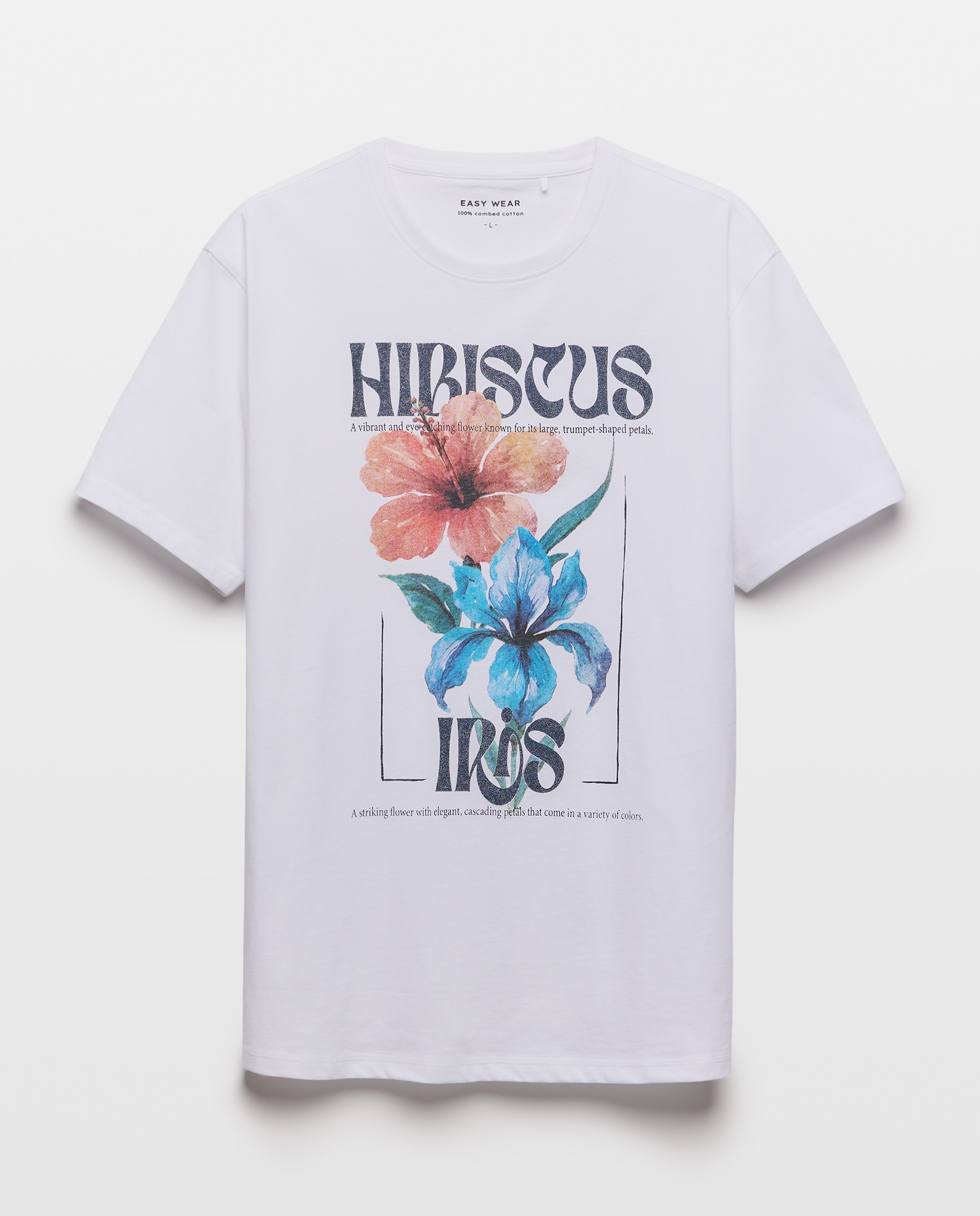 T-shirt com manga curta Branco-5