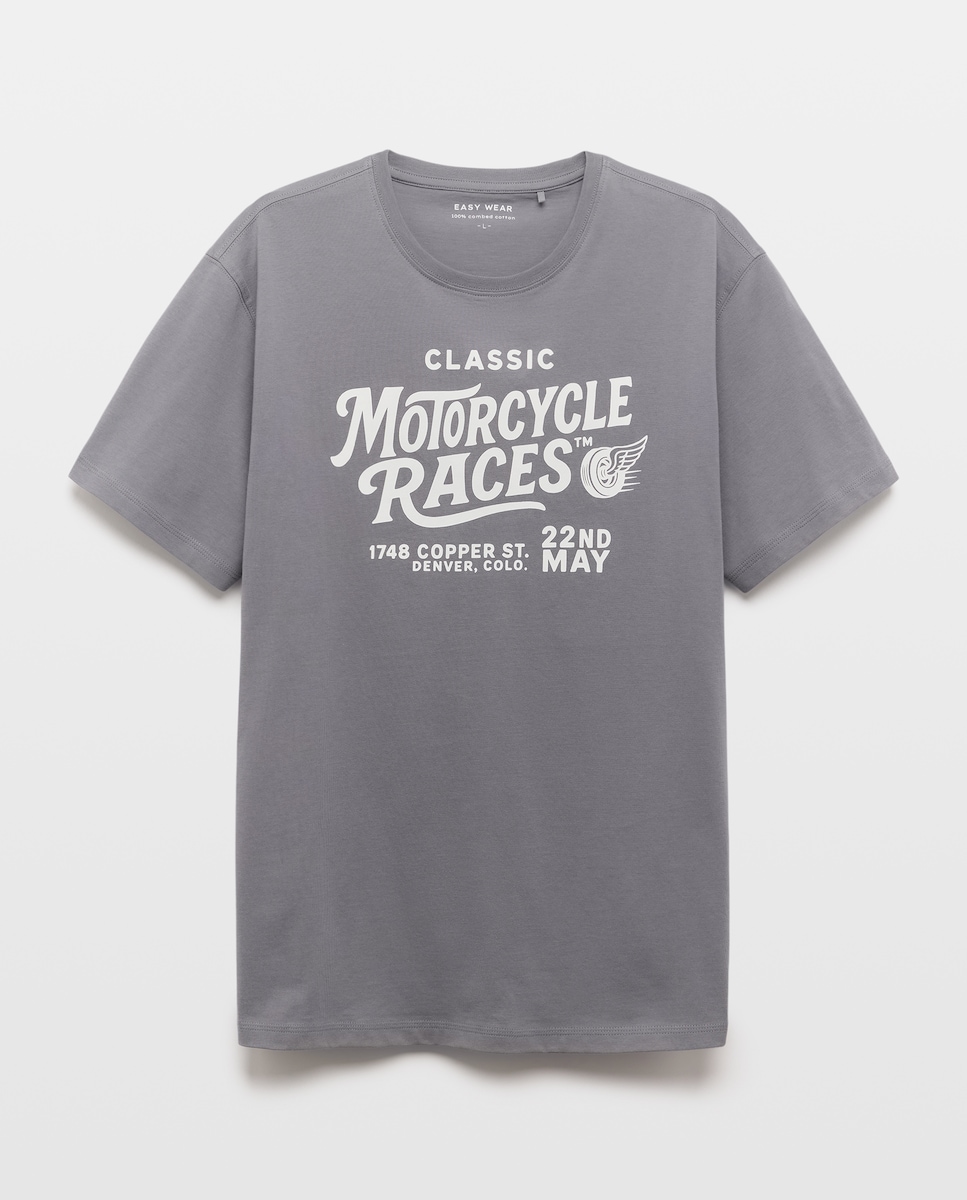 T-shirt com manga curta 830 Antracite-5