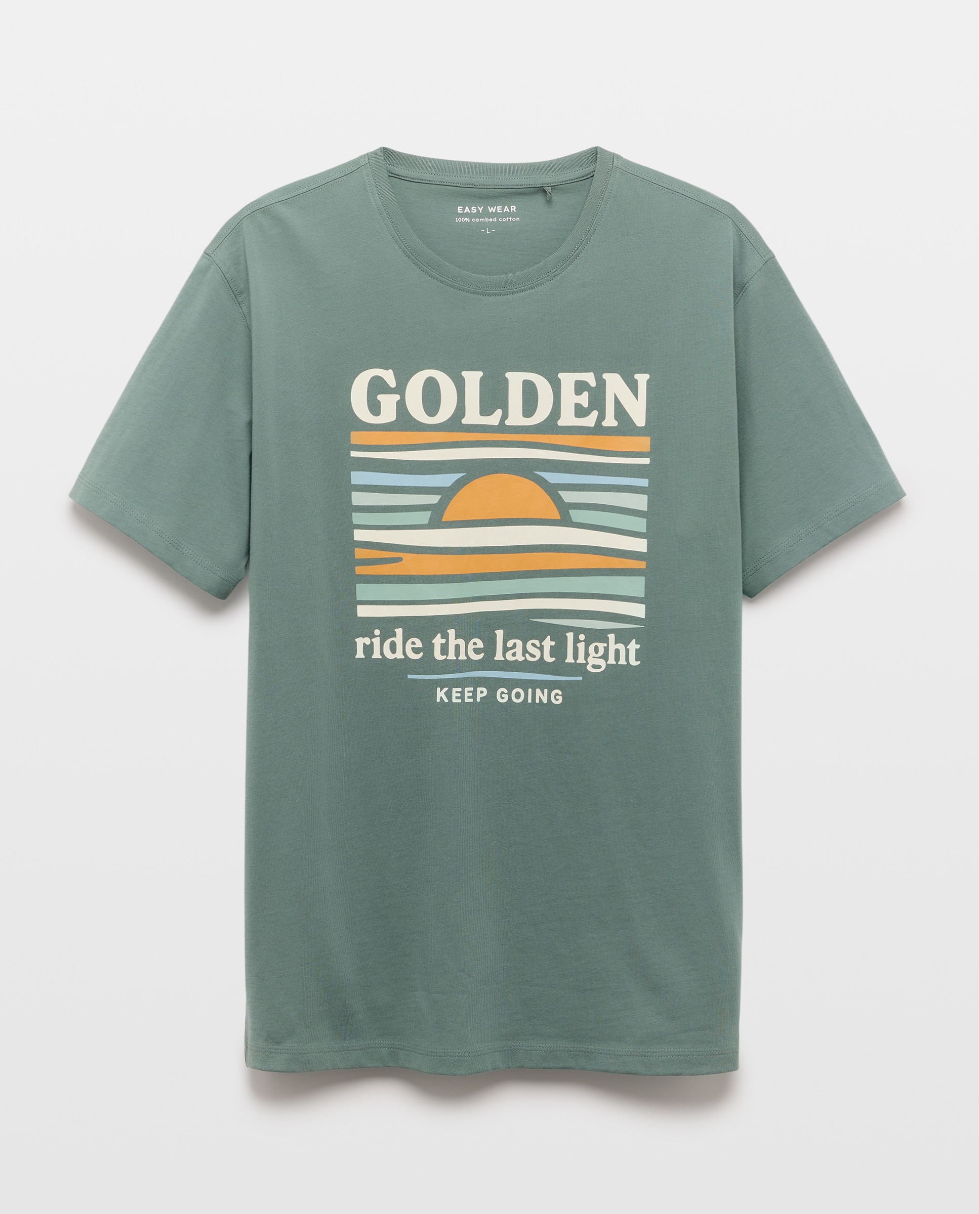 T-shirt com manga curta 520 Caqui-5