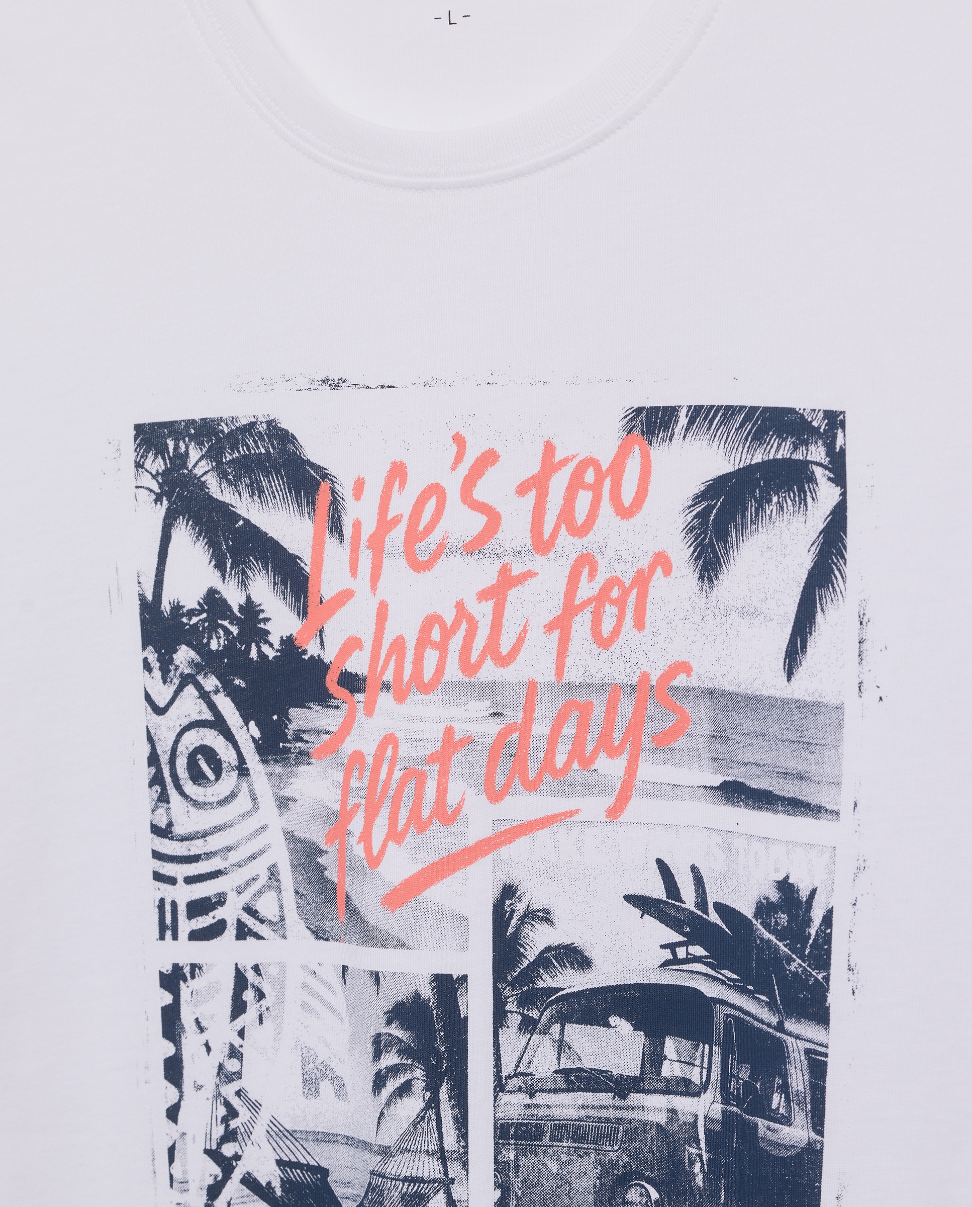 T-shirt com manga curta Branco-6