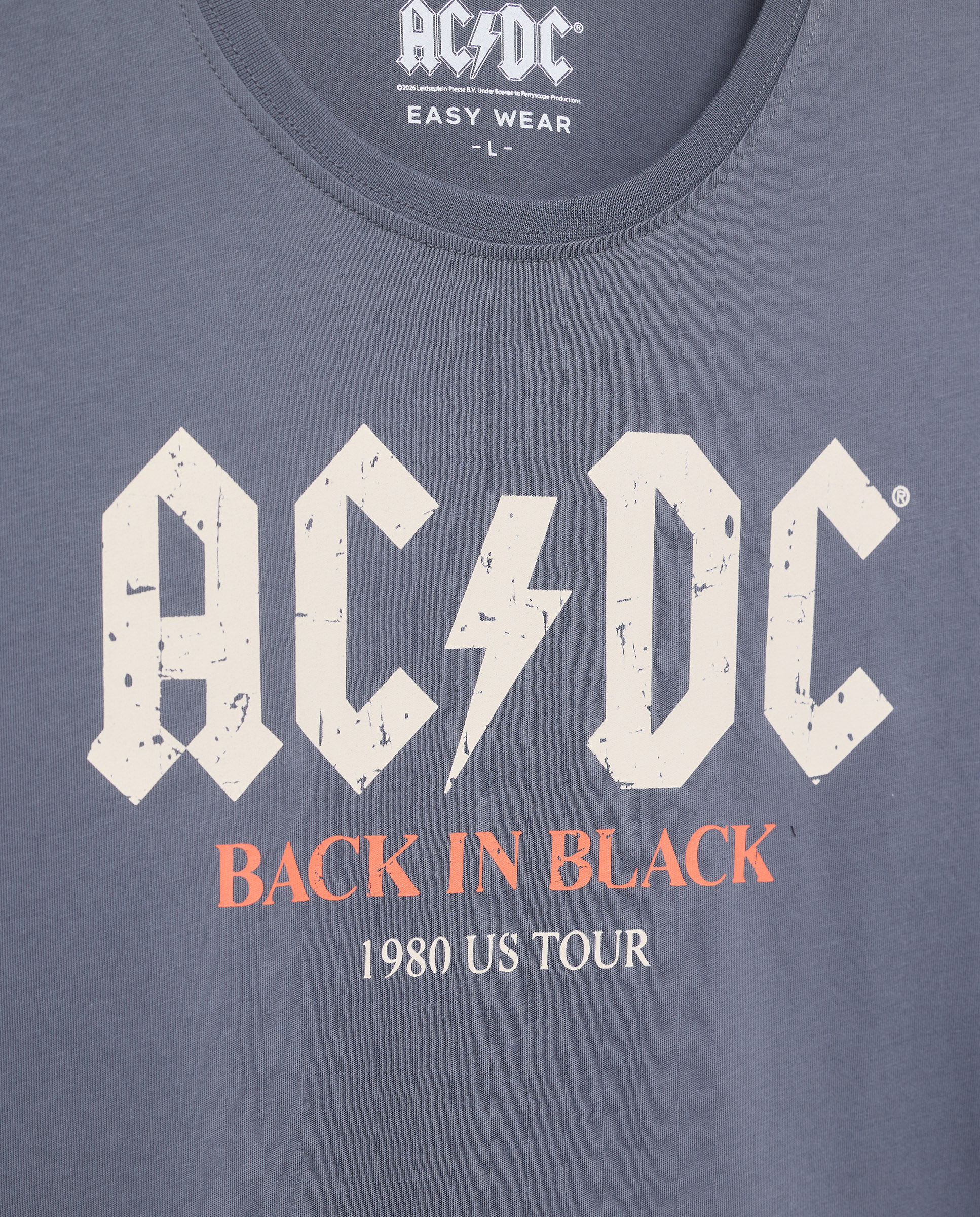 T-shirt AC/DC de Manga Curta 820 Cinzento Médio-6