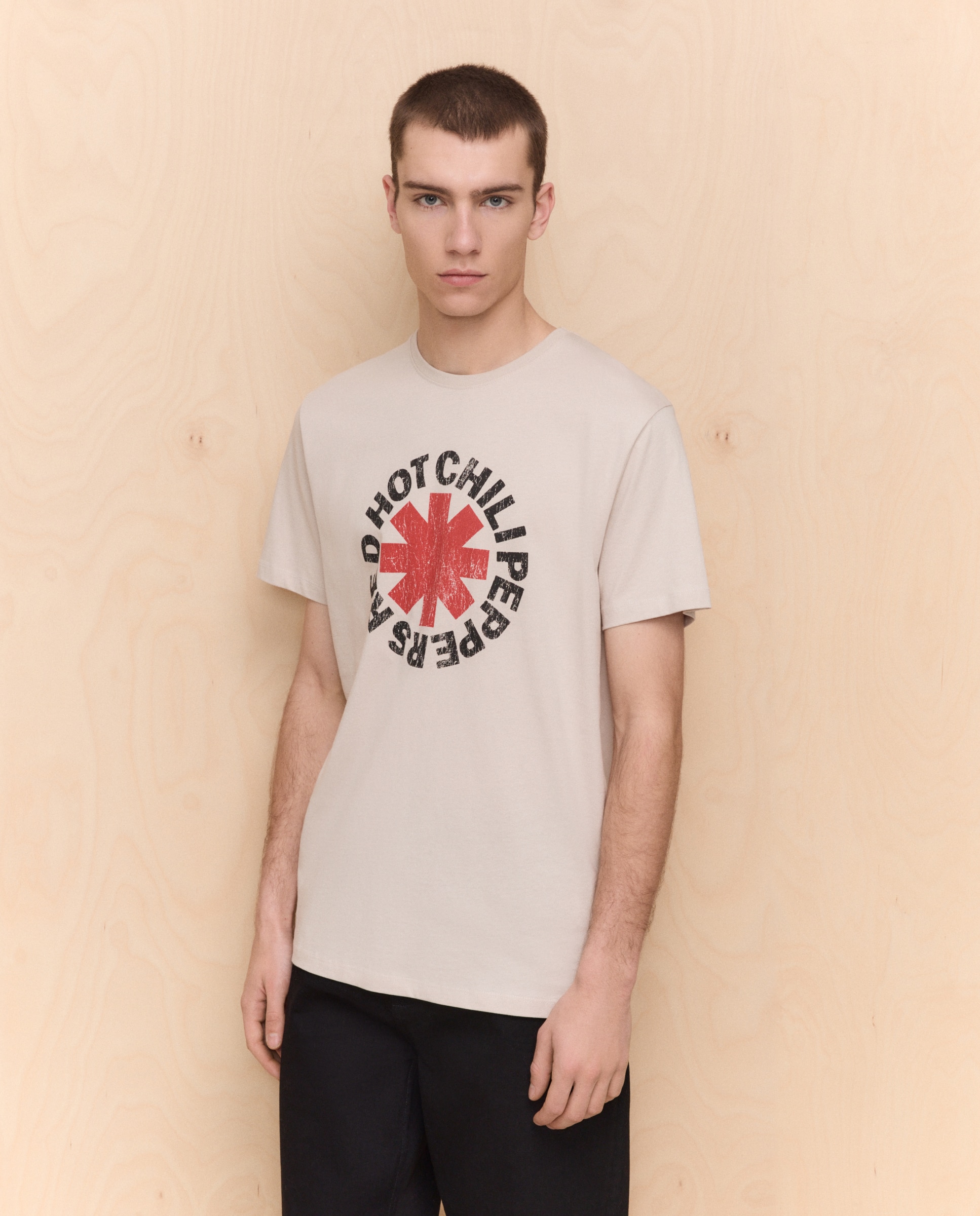 T-shirt Red Hot Chili Peppers com Manga Curta 850 Pedra-1
