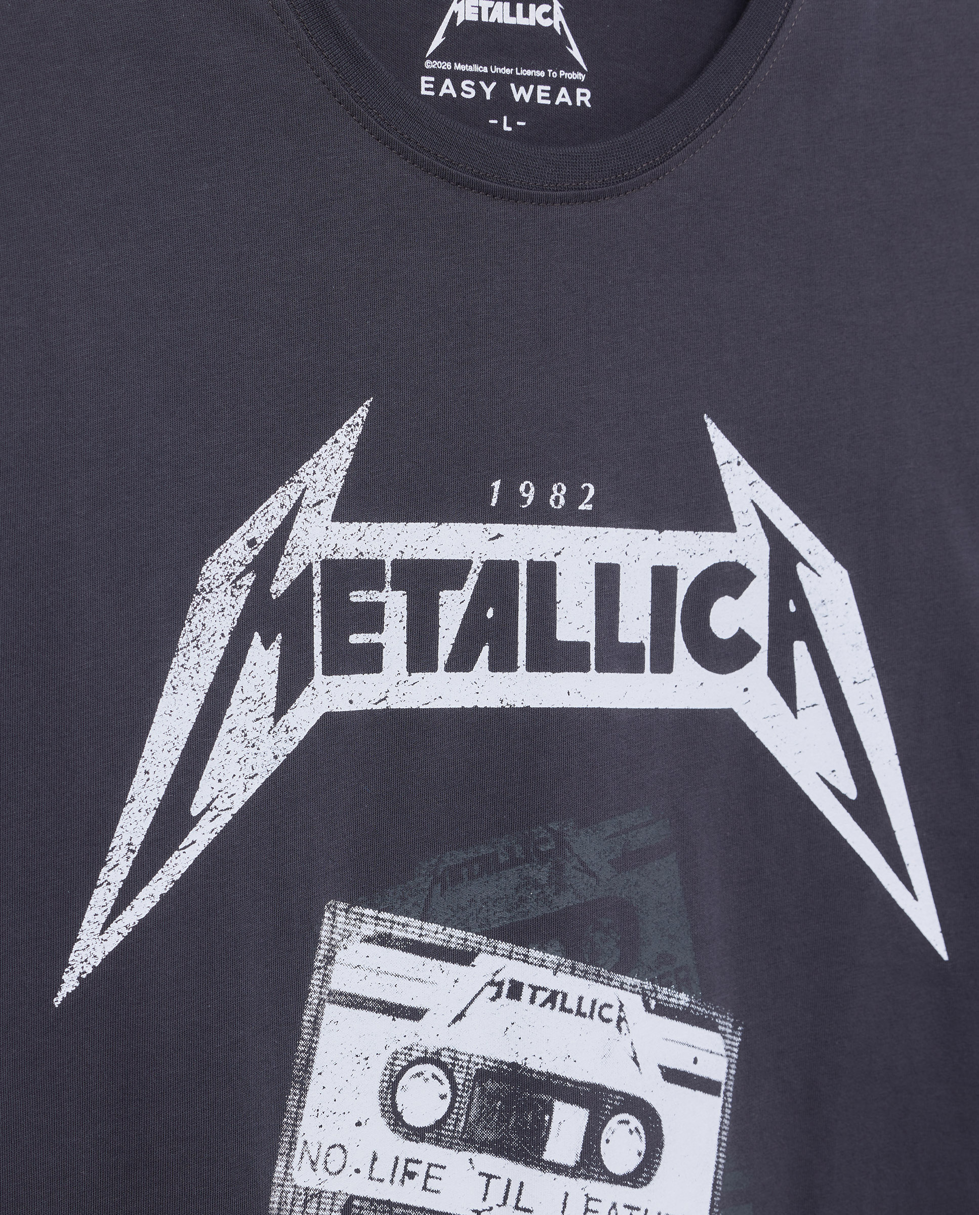 T-shirt Metallica de Manga Curta 830 Antracite-6