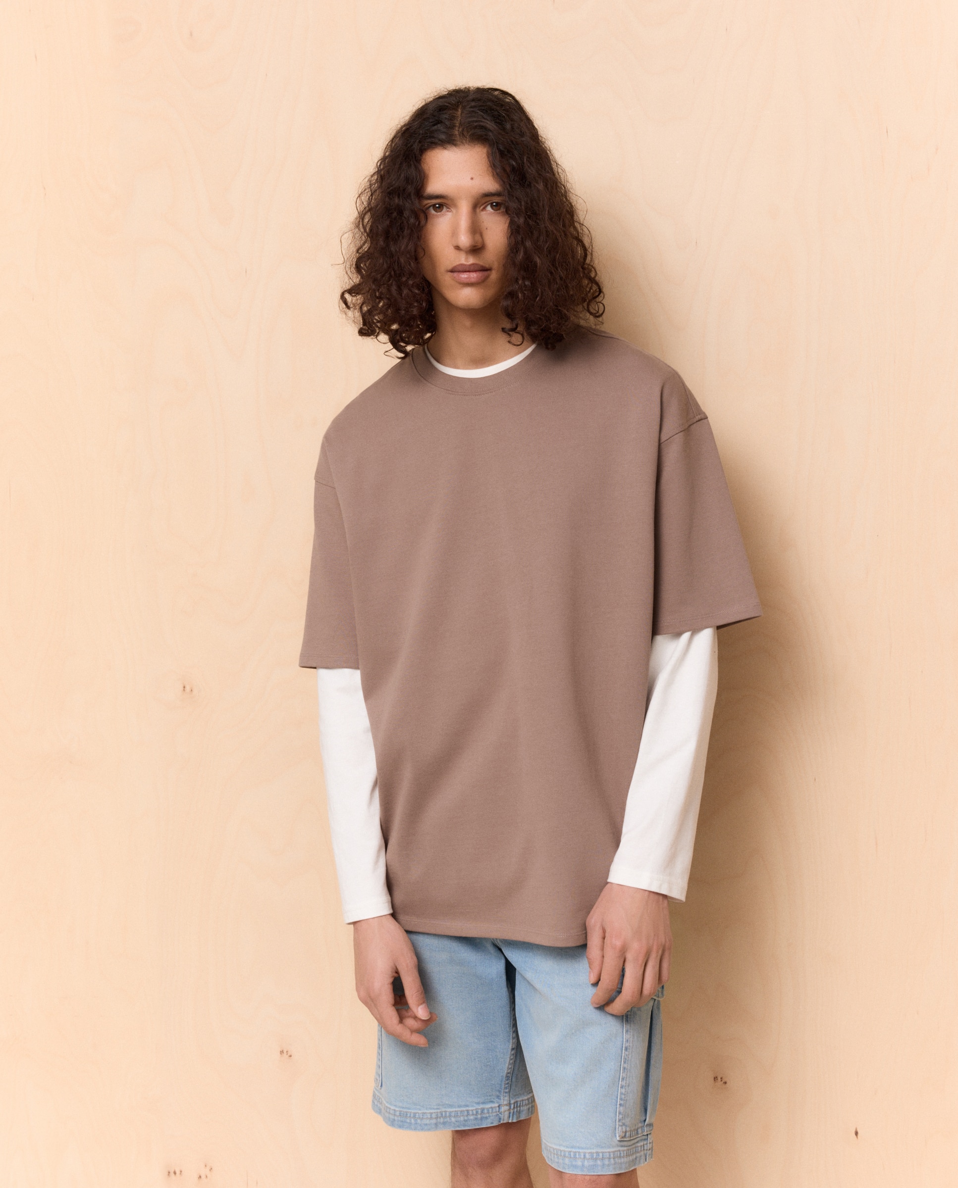 Imagem 0 de T-shirt Relaxed Fit com Manga Curta