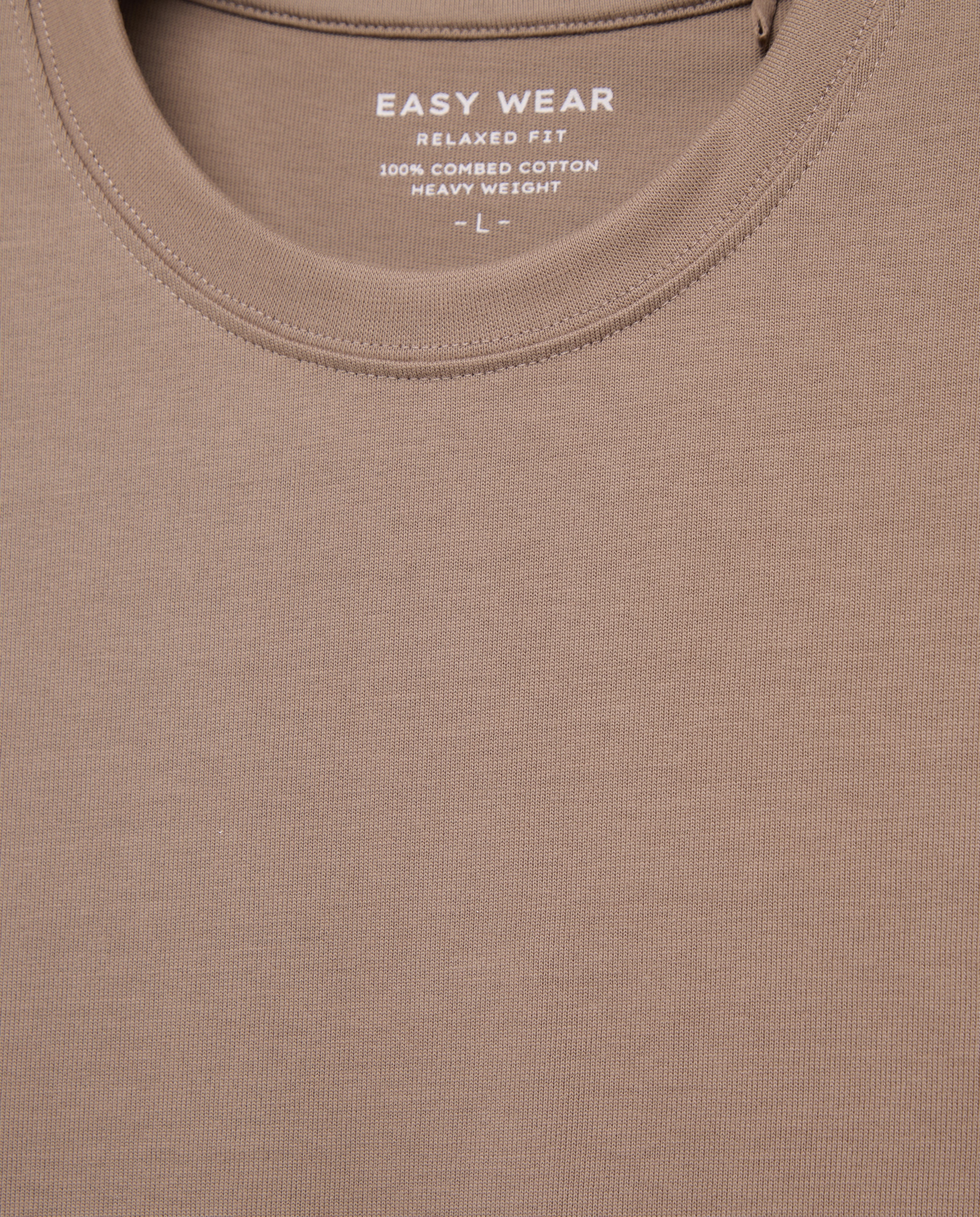 T-shirt Relaxed Fit com Manga Curta 740 Tabaco-5