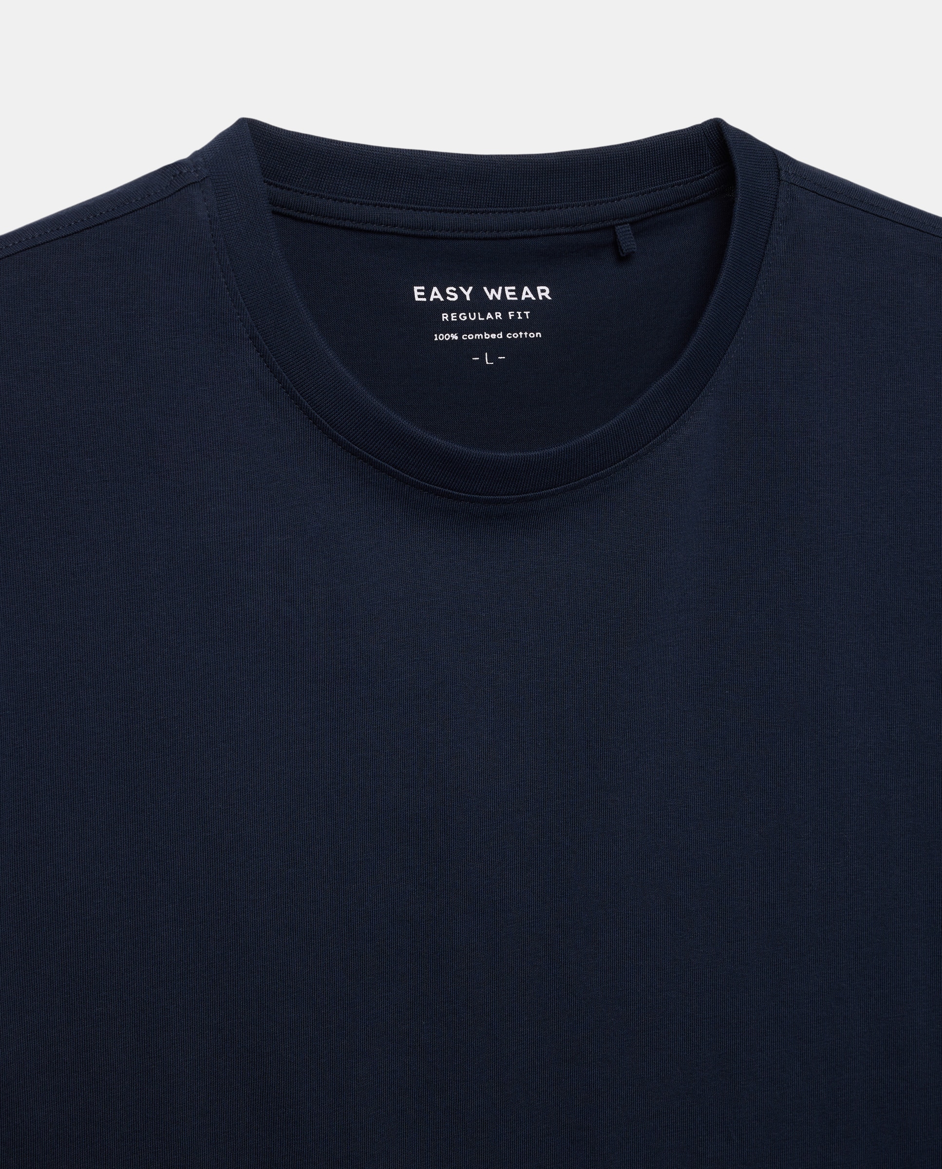 Camiseta lisa cuello redondo de hombre - Easy Wear - Azul marino Azul marino-5
