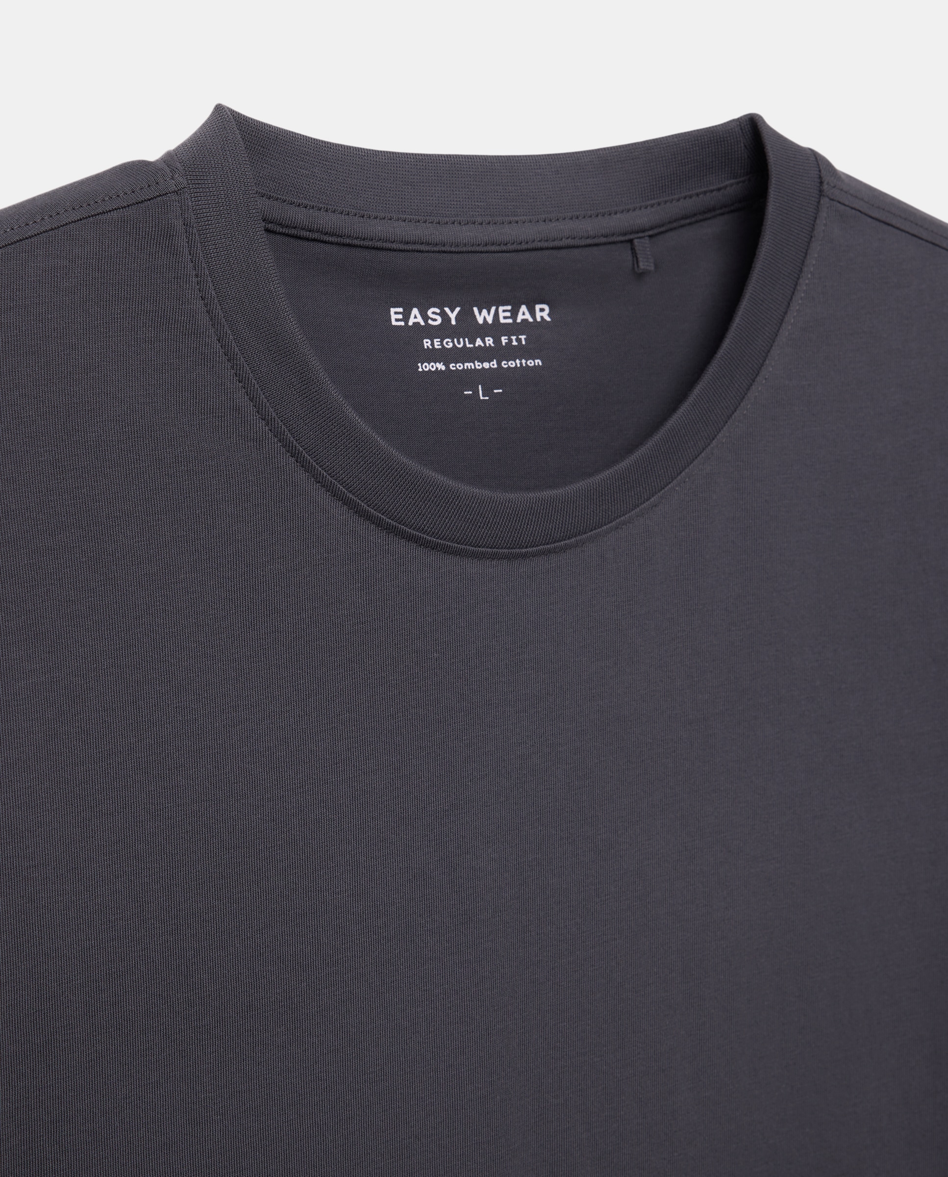 Camiseta lisa cuello redondo de hombre - Easy Wear - 830 Antracita 830 Antracita-5