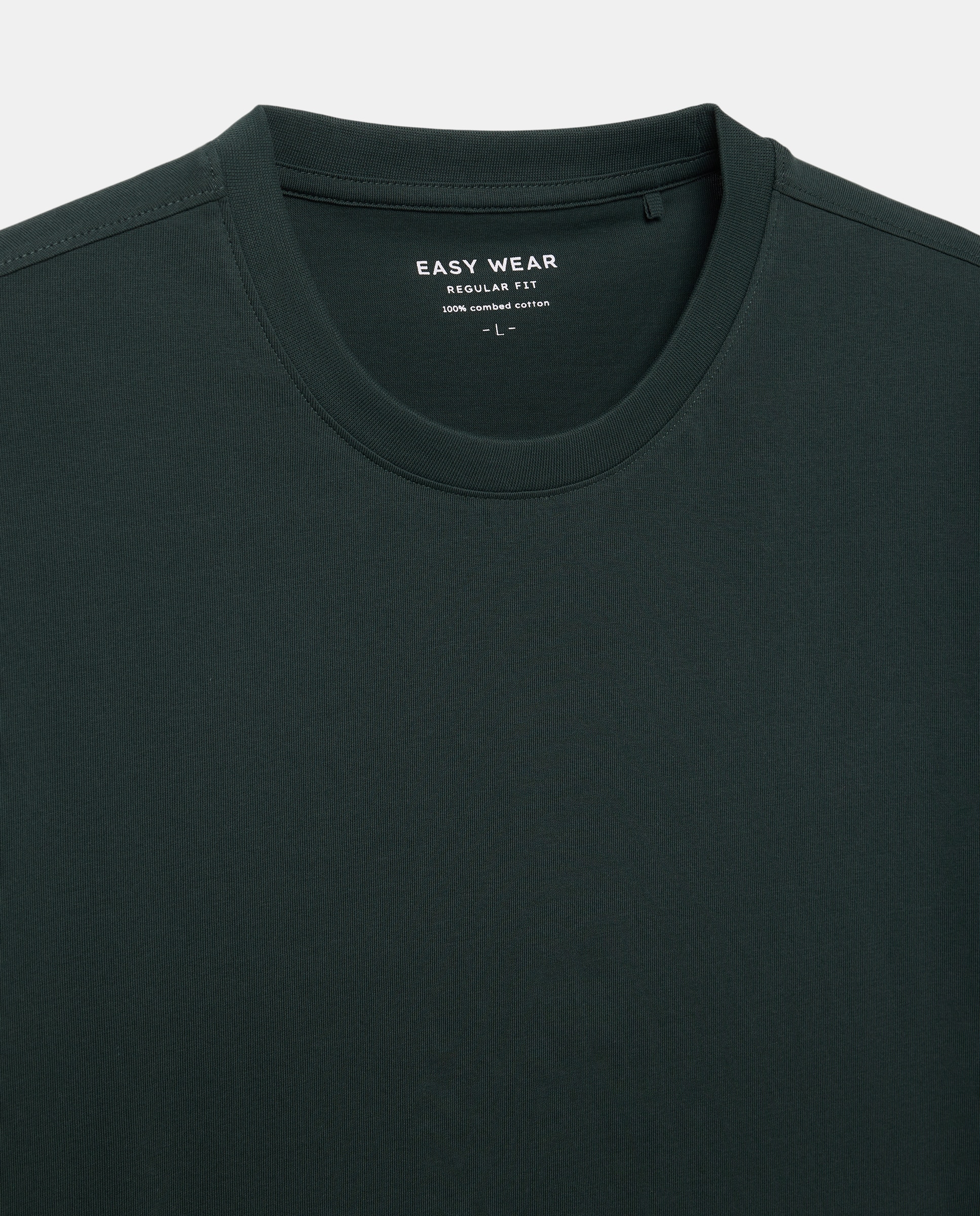 Camiseta lisa cuello redondo de hombre - Easy Wear - 530 Verde oscuro 530 Verde oscuro-5