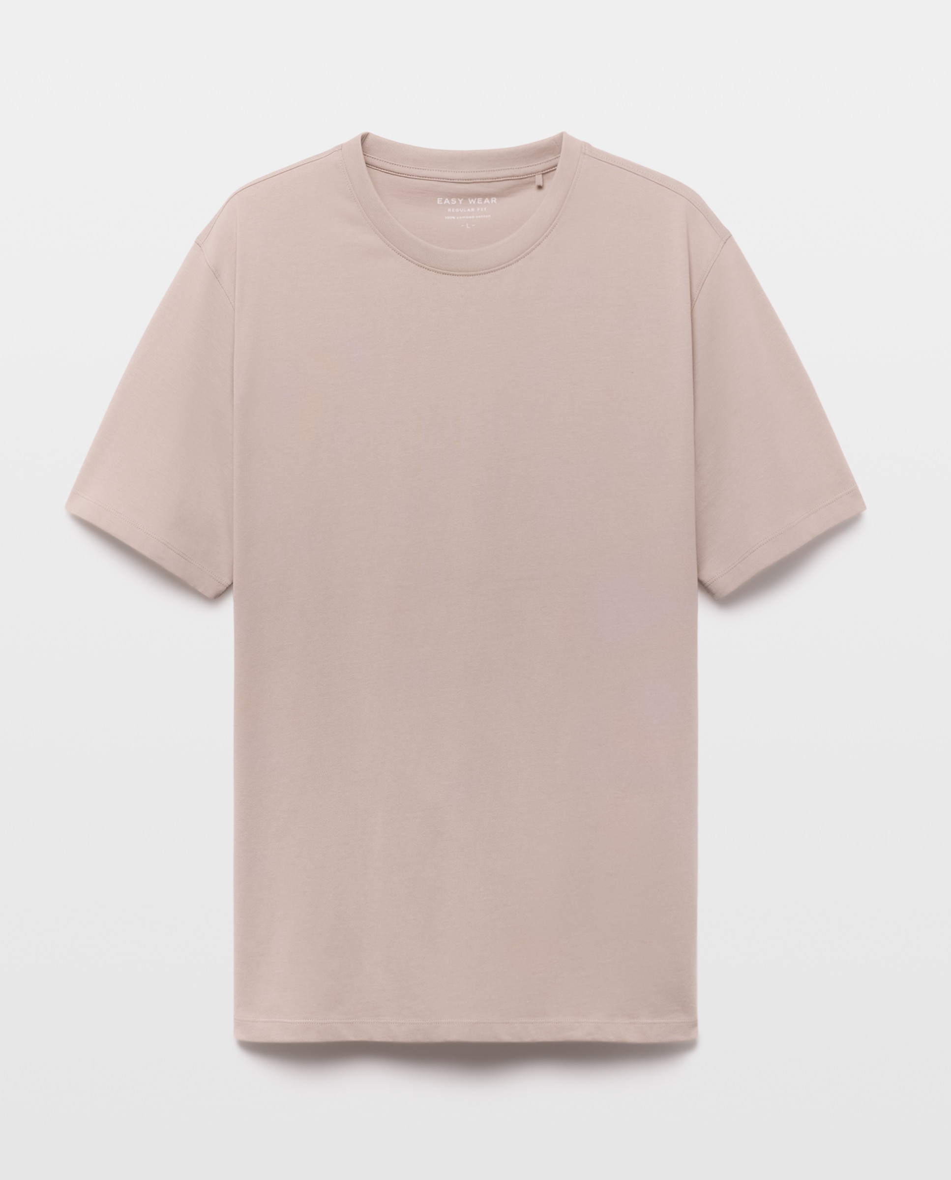 Camiseta lisa cuello redondo de hombre - Easy Wear - 850 Piedra 850 Piedra-4