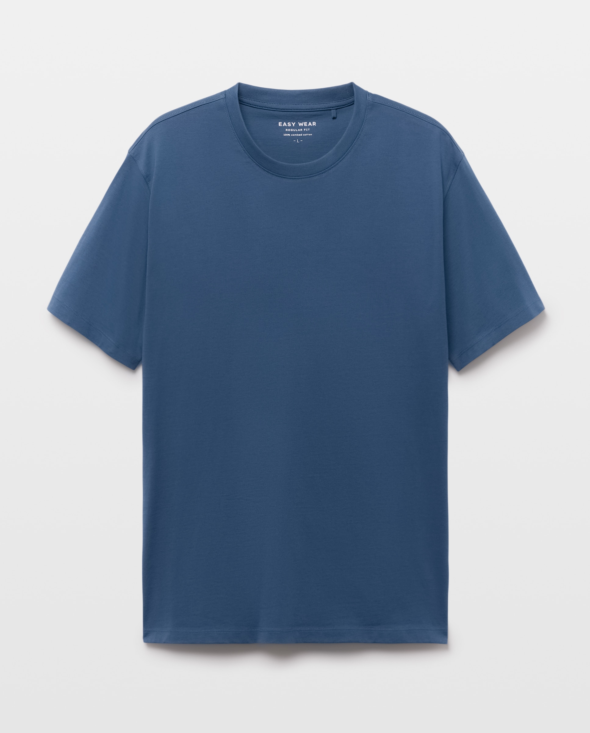 Camiseta lisa cuello redondo de hombre - Easy Wear - 471 Índigo 471 Índigo-4