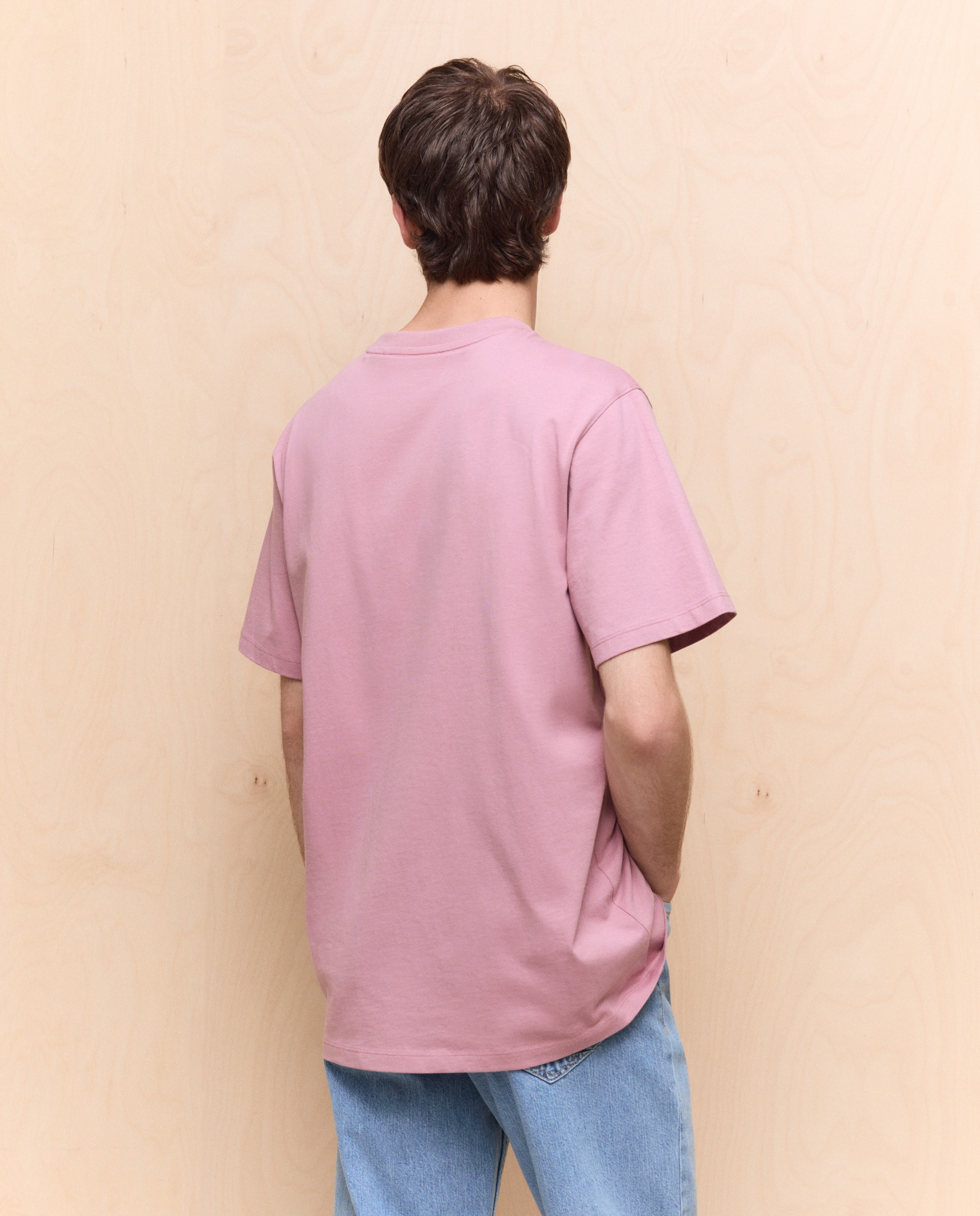 T-shirt Lisa com Gola Redonda 200 Rosa-2