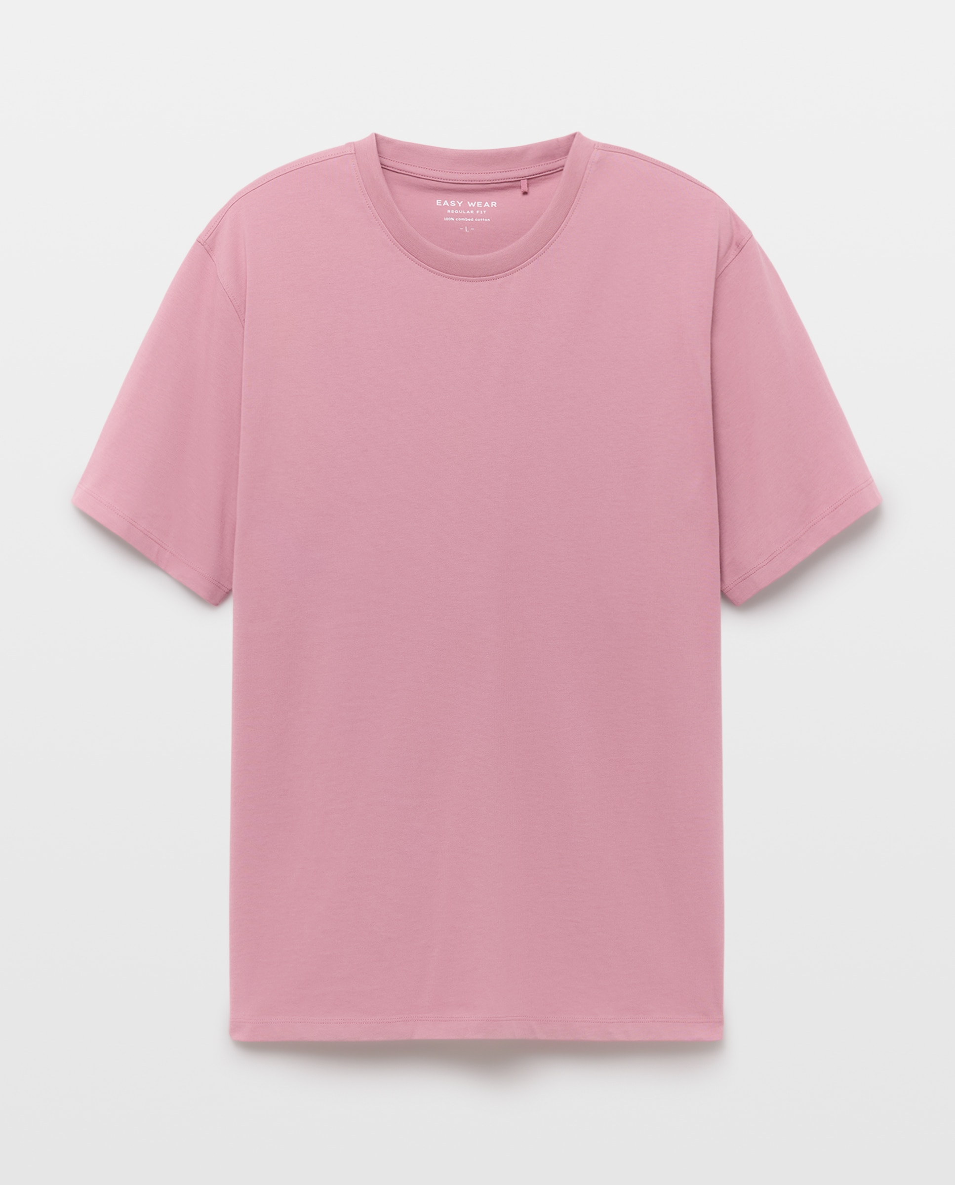 T-shirt Lisa com Gola Redonda 200 Rosa-4