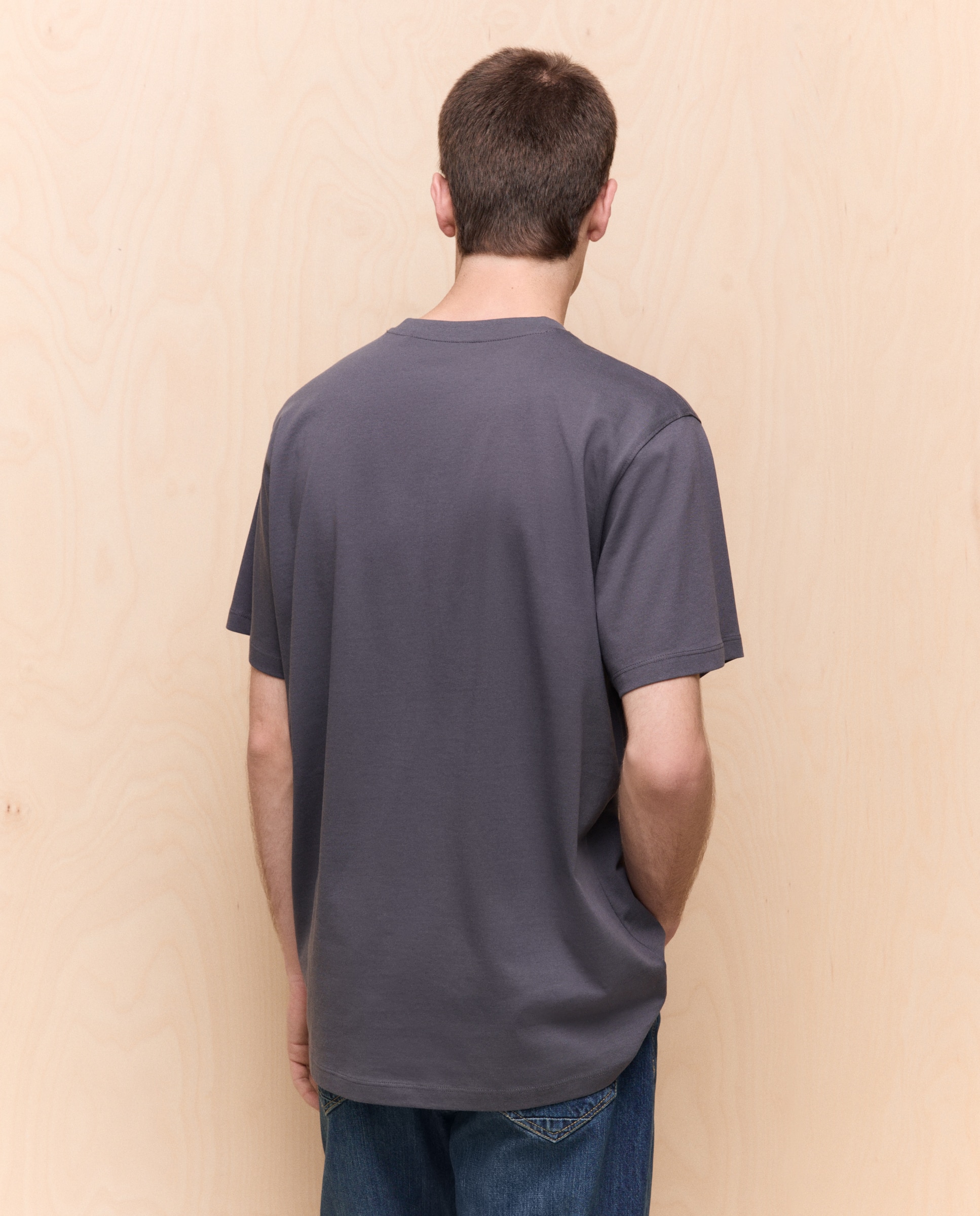 T-shirt Lisa com Decote em Bico 830 Antracite-3