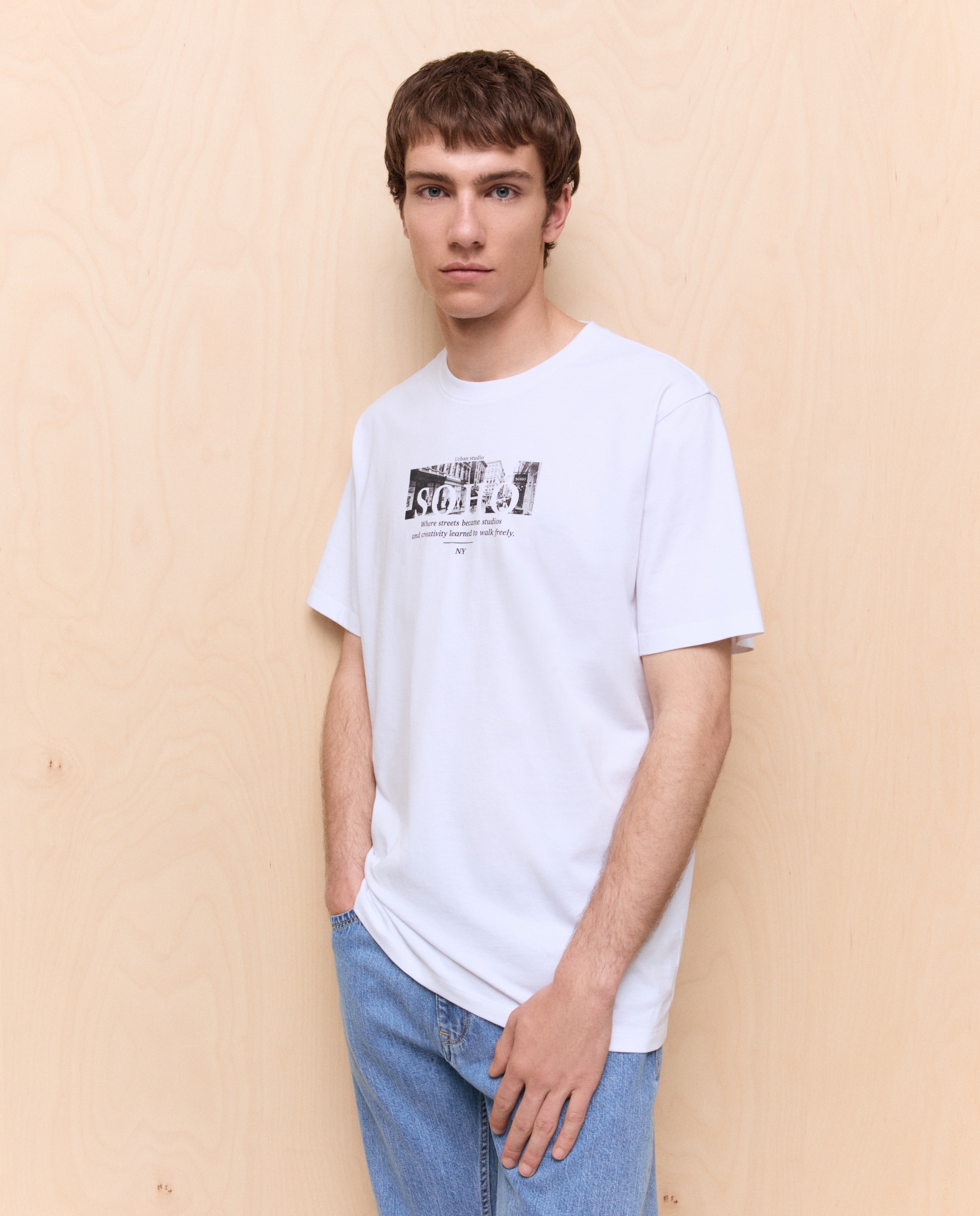 Imagem 0 de T-shirt Estampada com Manga Curta