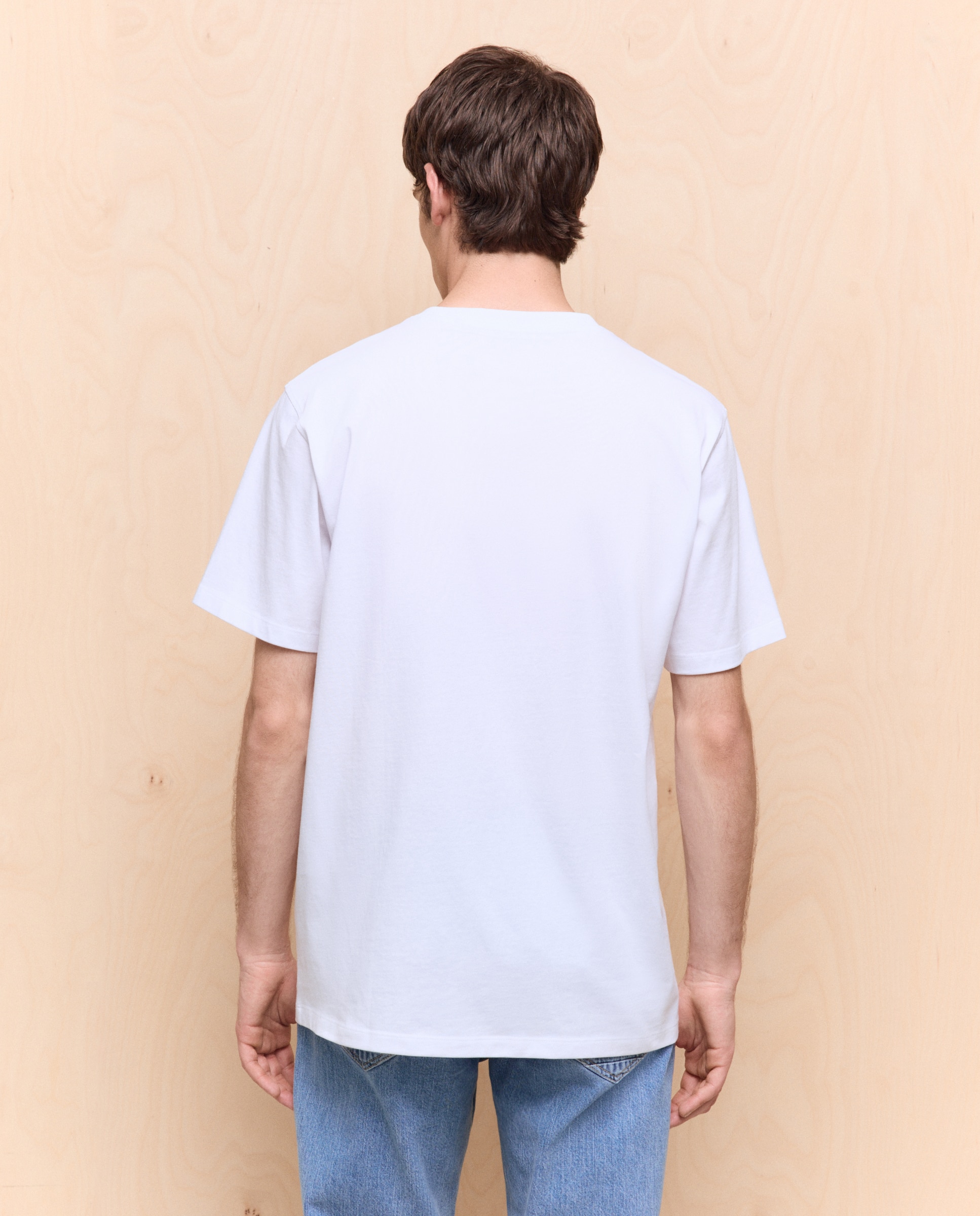 T-shirt Estampada com Manga Curta Branco-2