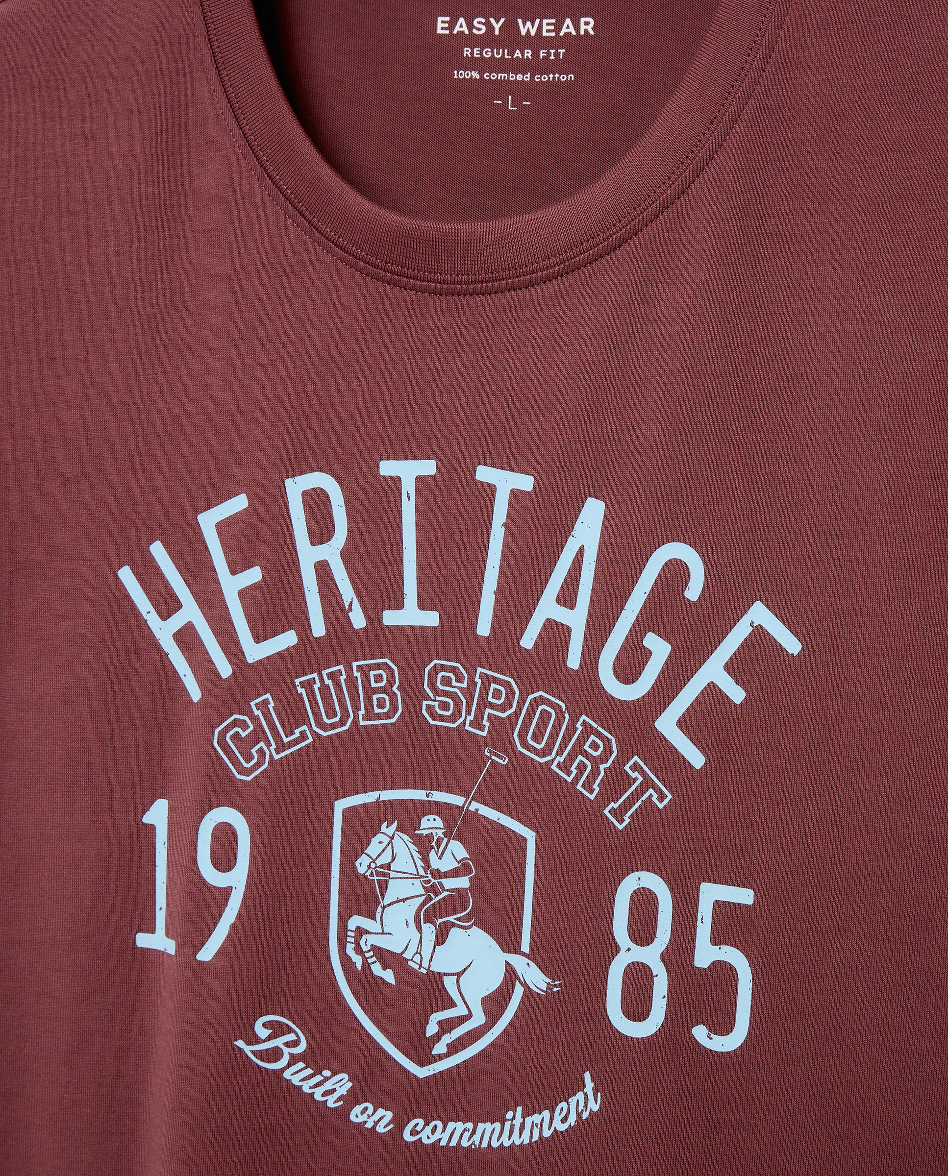 T-shirt Estampada com Manga Curta Bordeaux-5
