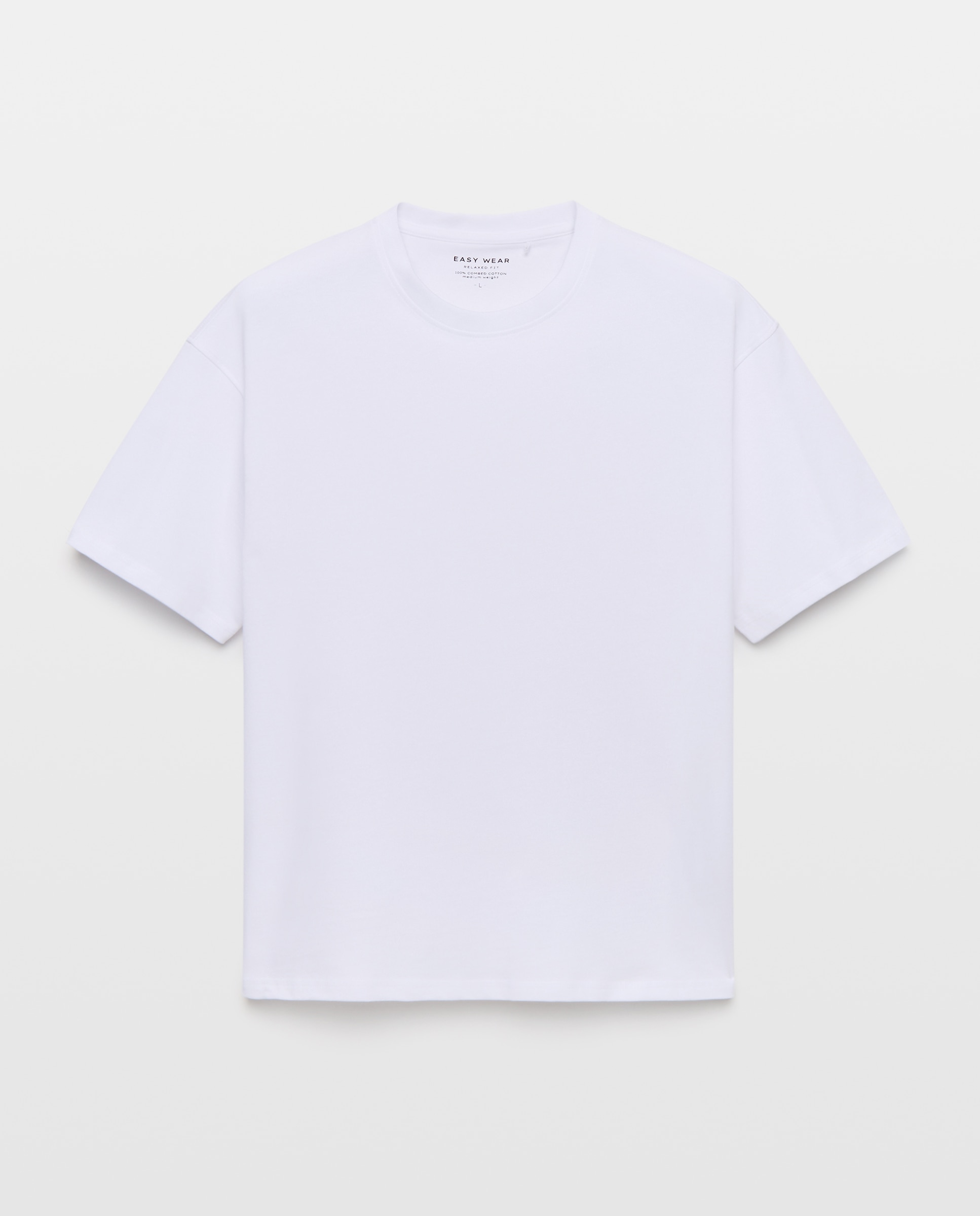 Camiseta lisa manga corta de hombre - Easy Wear - Blanco Blanco-4
