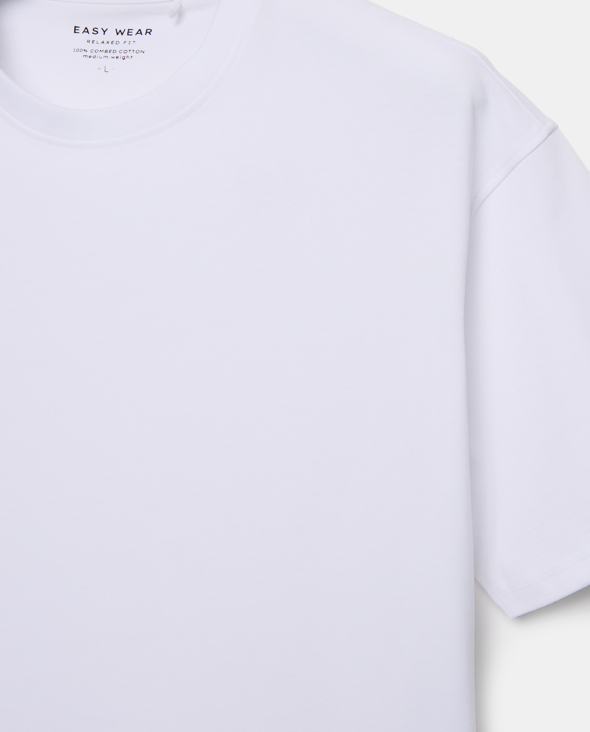 Camiseta lisa manga corta de hombre - Easy Wear - Blanco Blanco-5