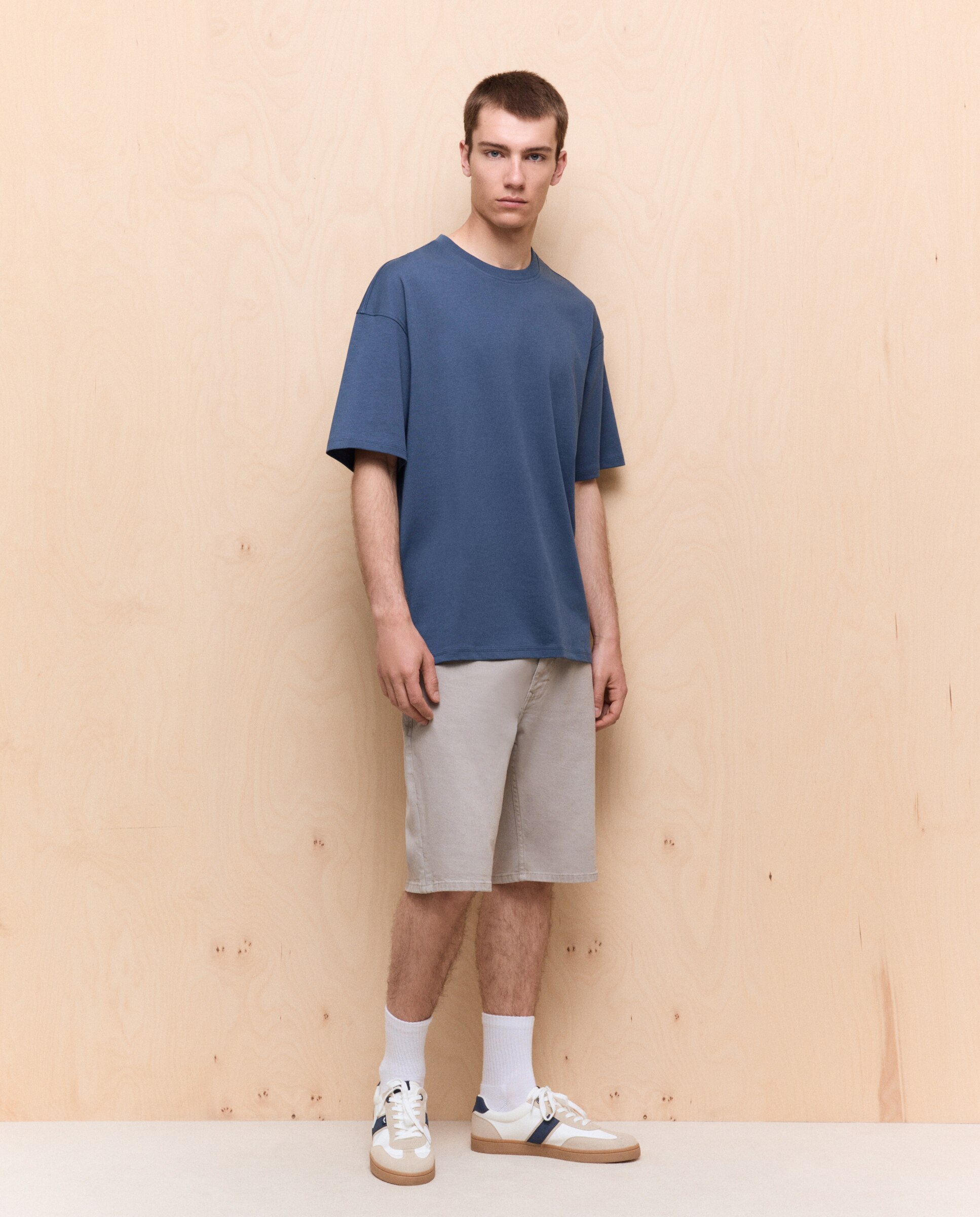 Camiseta lisa manga corta de hombre - Easy Wear - 471 Índigo 471 Índigo-2