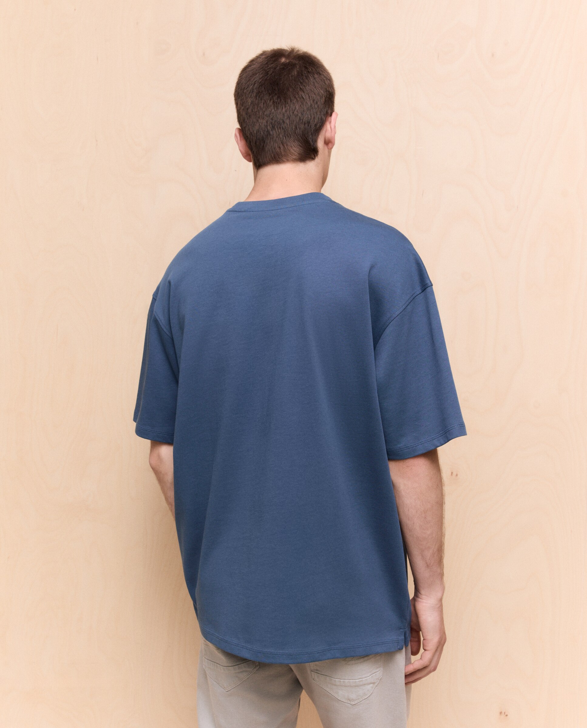 Camiseta lisa manga corta de hombre - Easy Wear - 471 Índigo 471 Índigo-3