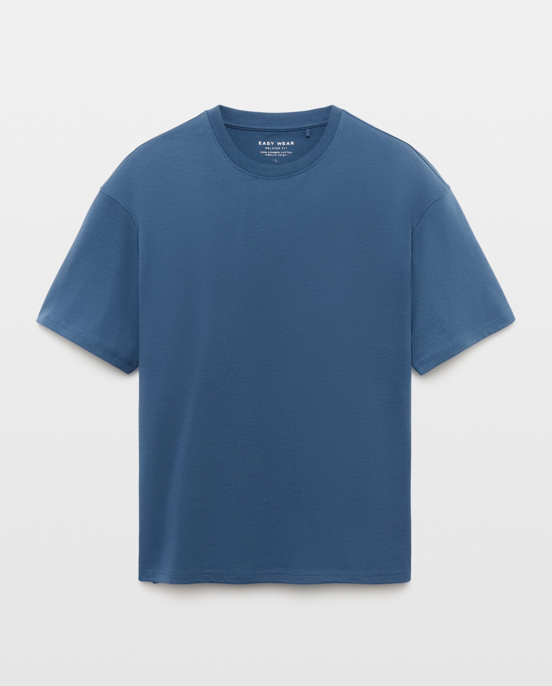 Camiseta lisa manga corta de hombre - Easy Wear - 471 Índigo 471 Índigo-4