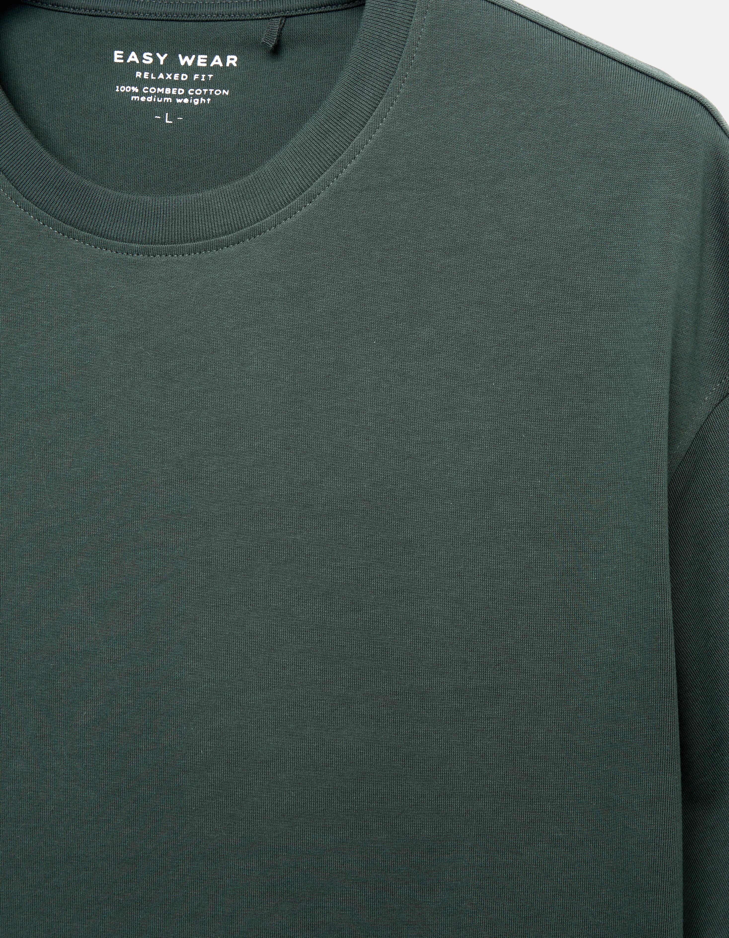 Camiseta lisa manga corta de hombre - Easy Wear - 530 Verde oscuro 530 Verde oscuro-5