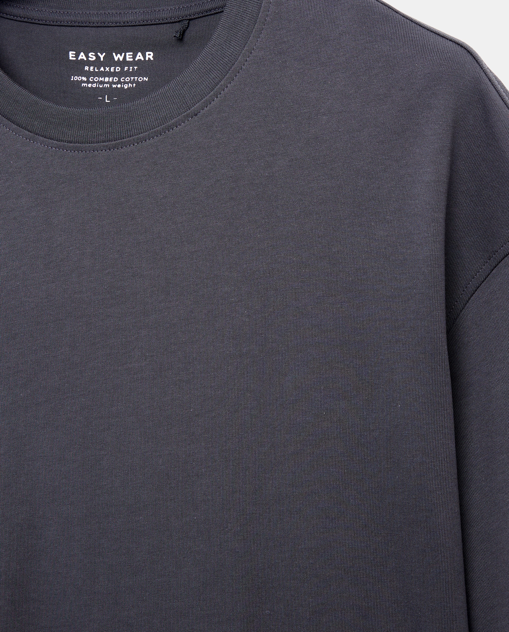 Camiseta lisa manga corta de hombre - Easy Wear - 830 Antracita 830 Antracita-5