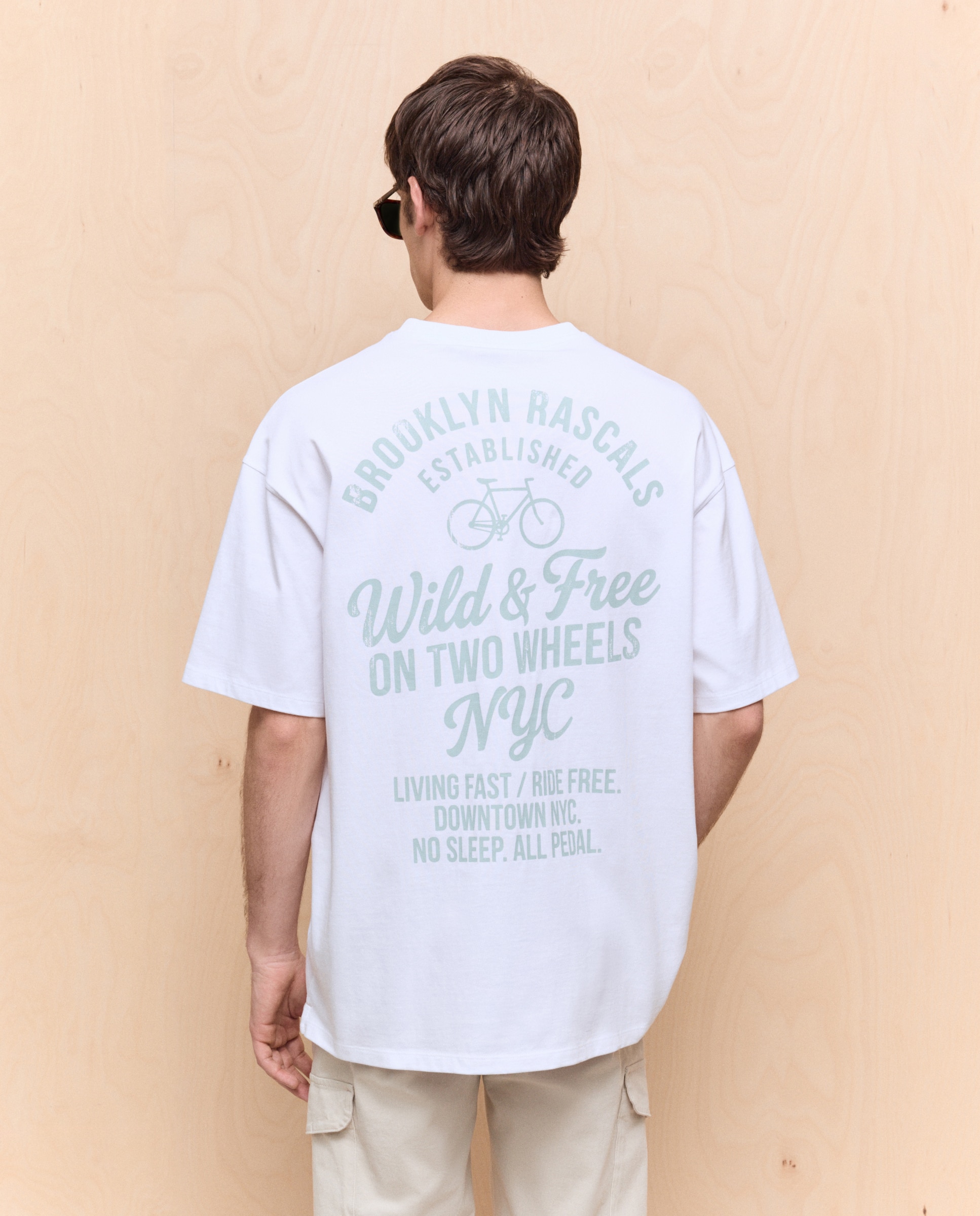 Camiseta estampada manga corta de hombre - Easy Wear - Blanco Blanco-3