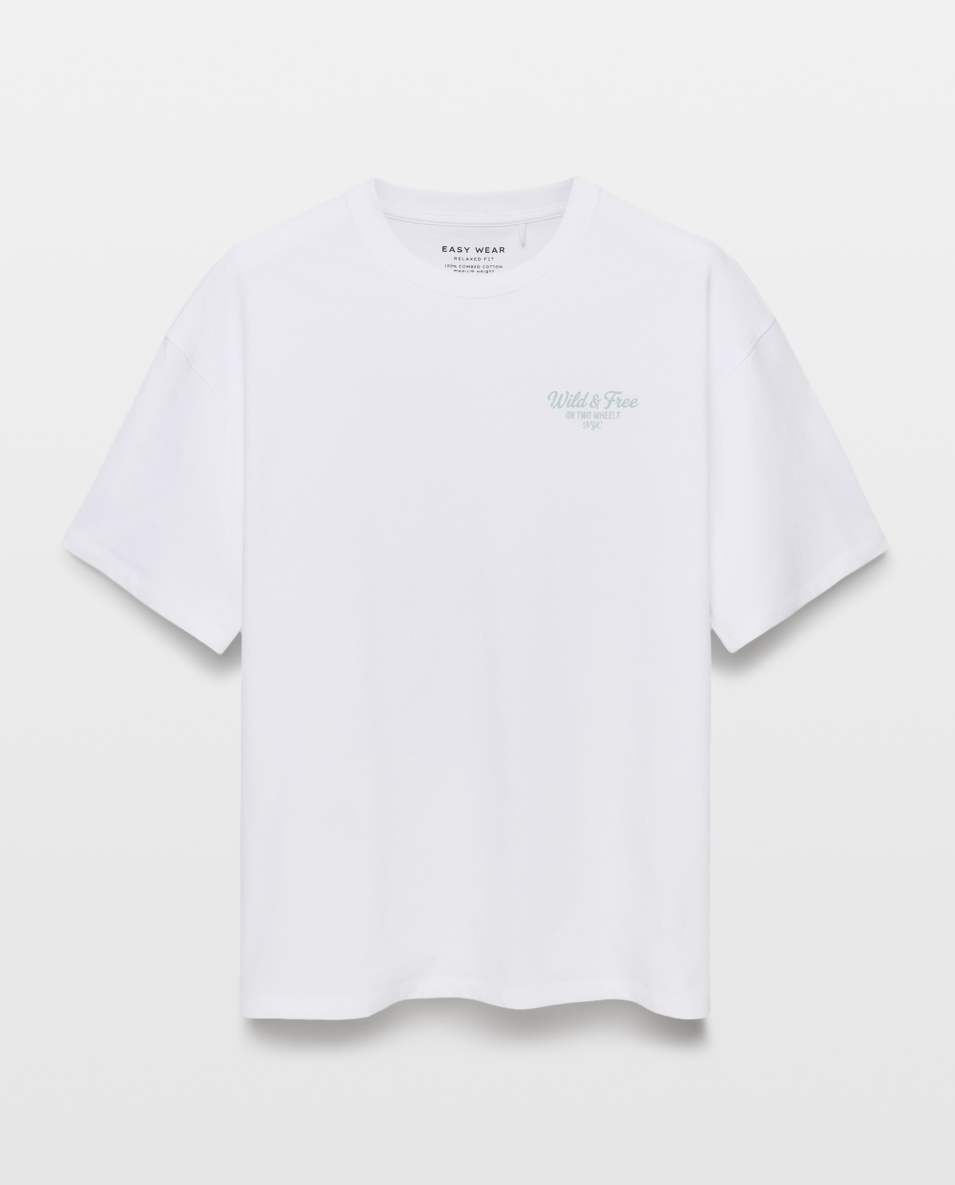 Camiseta estampada manga corta de hombre - Easy Wear - Blanco Blanco-4