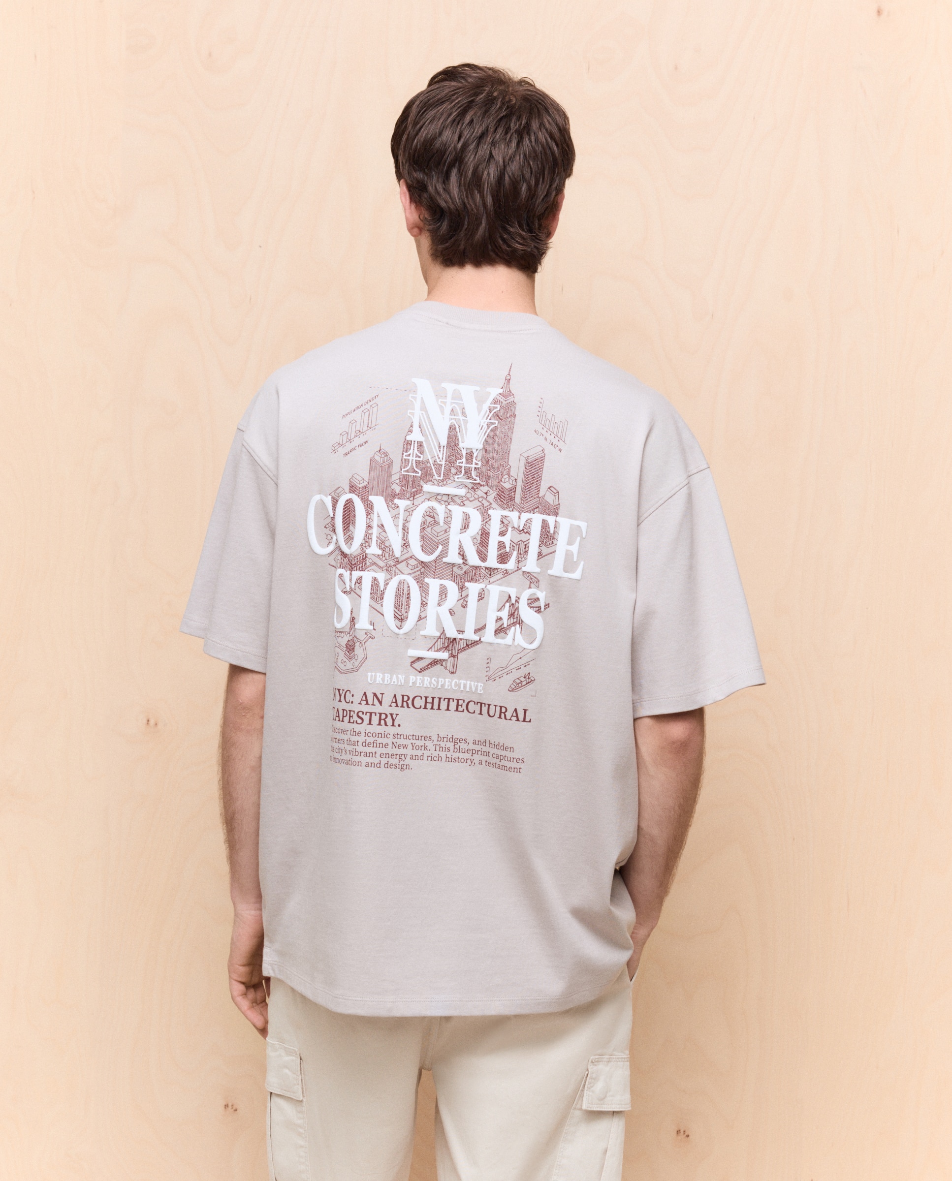 Camiseta estampada manga corta de hombre - Easy Wear - 850 Piedra 850 Piedra-3