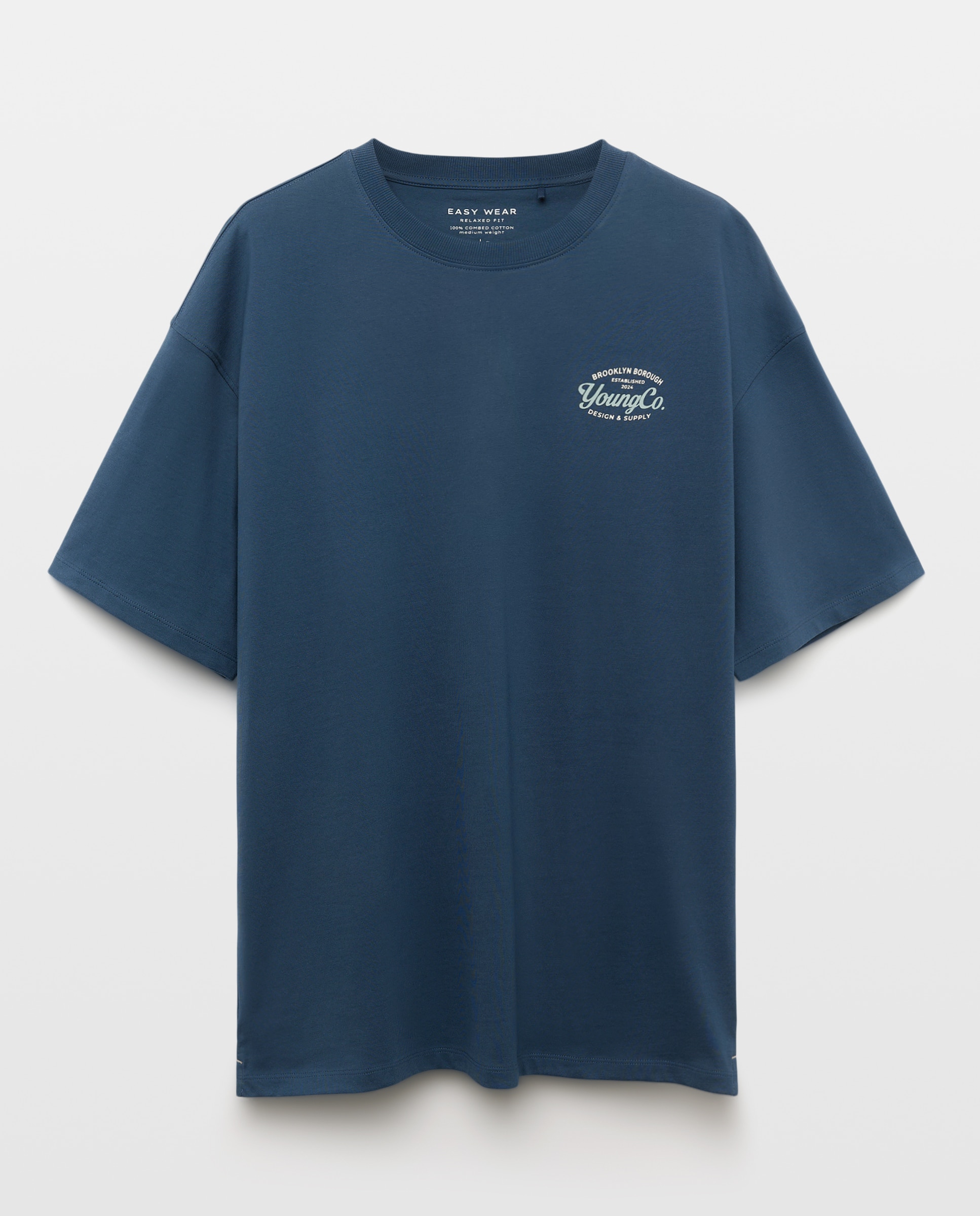 Camiseta estampada manga corta de hombre - Easy Wear - 471 Índigo 471 Índigo-4