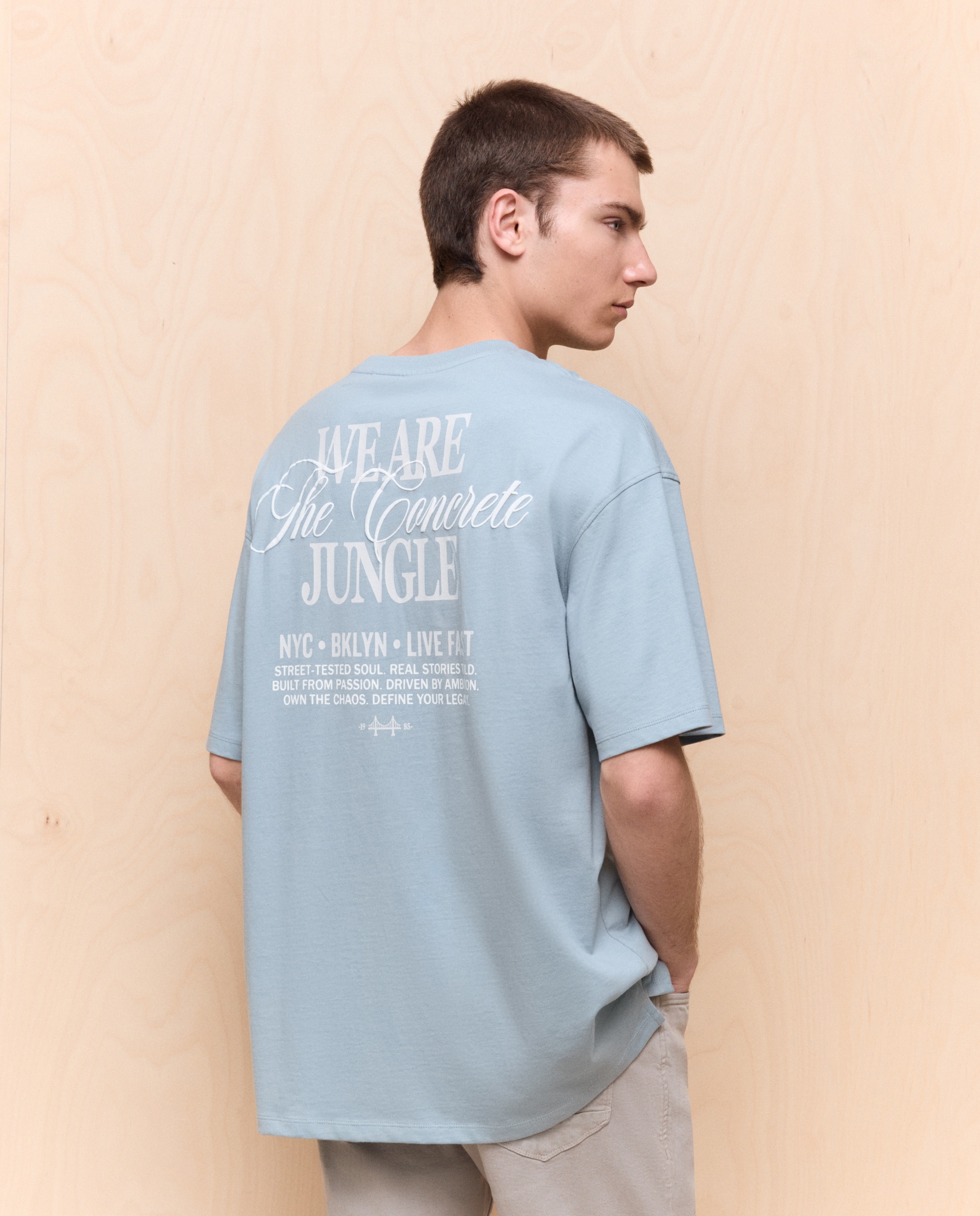 Camiseta estampada manga corta de hombre - Easy Wear - 510 Verde claro 510 Verde claro-3